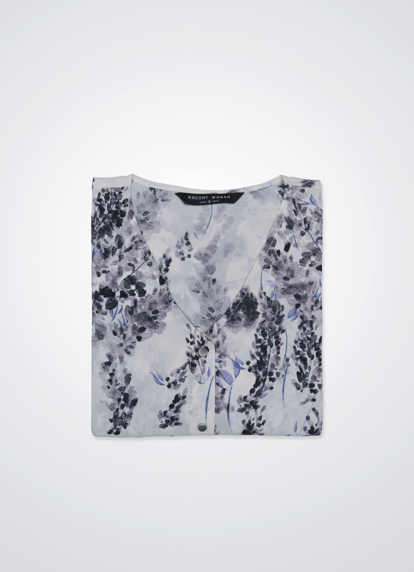 Cloud-Dancer by V-Neck Blouse