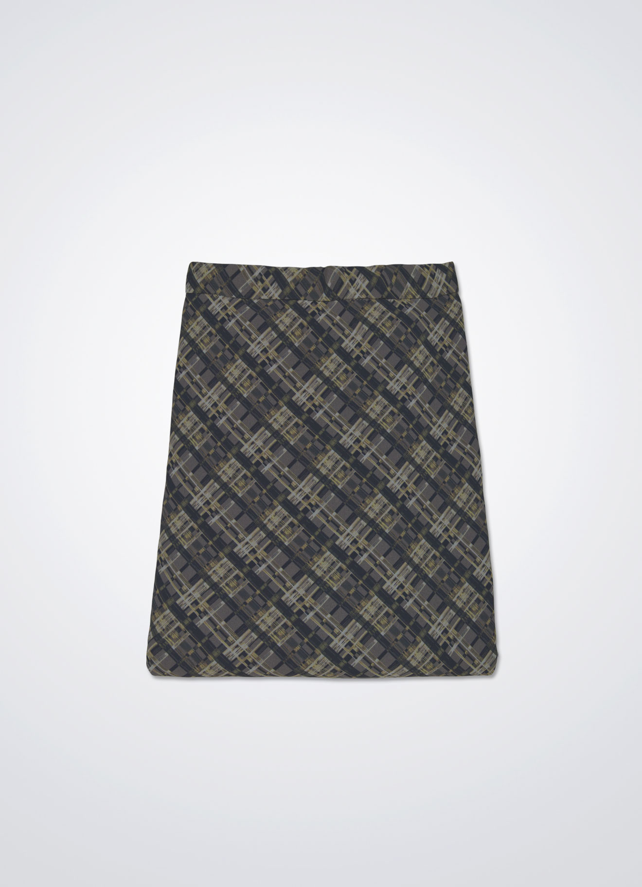 Cloud-Gray by Printed Skirt