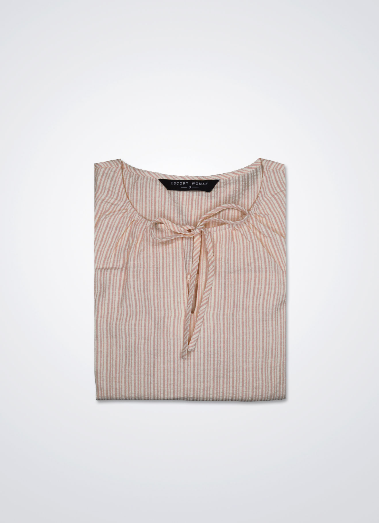 Cloud-Pink by Tie Neck Top