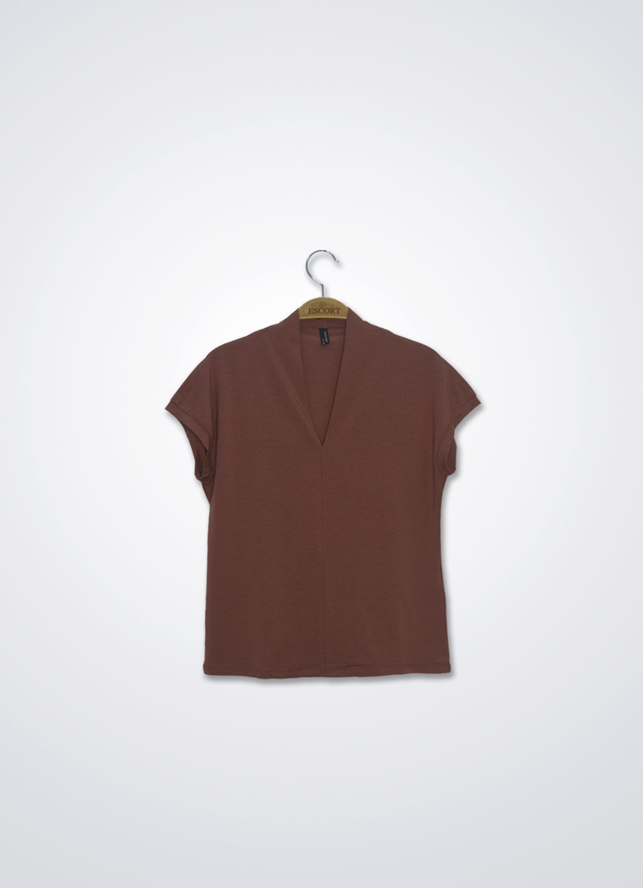 Copper-Brown by Sleeve Blouse