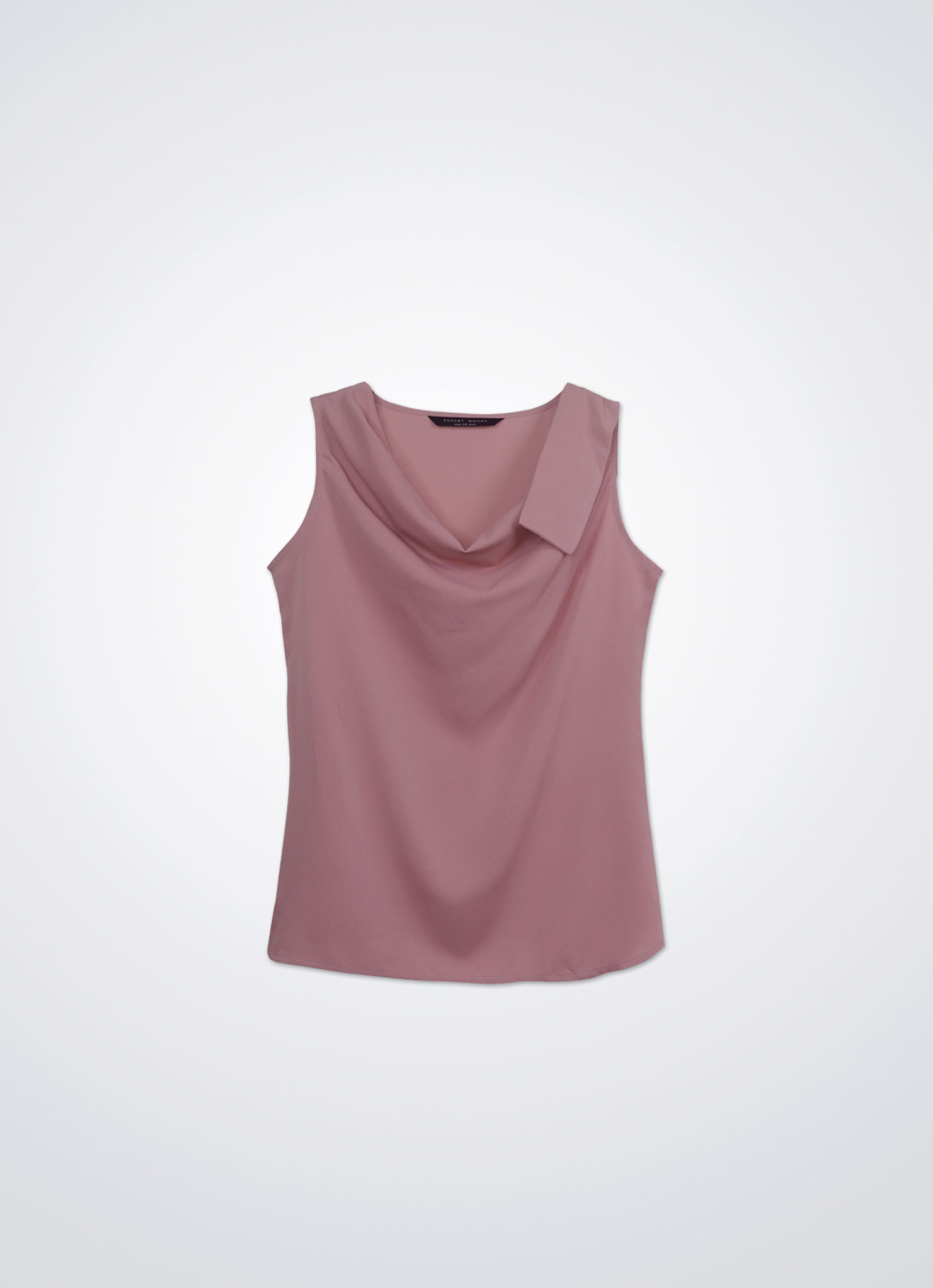 Coral-Almond by Sleeveless Blouse