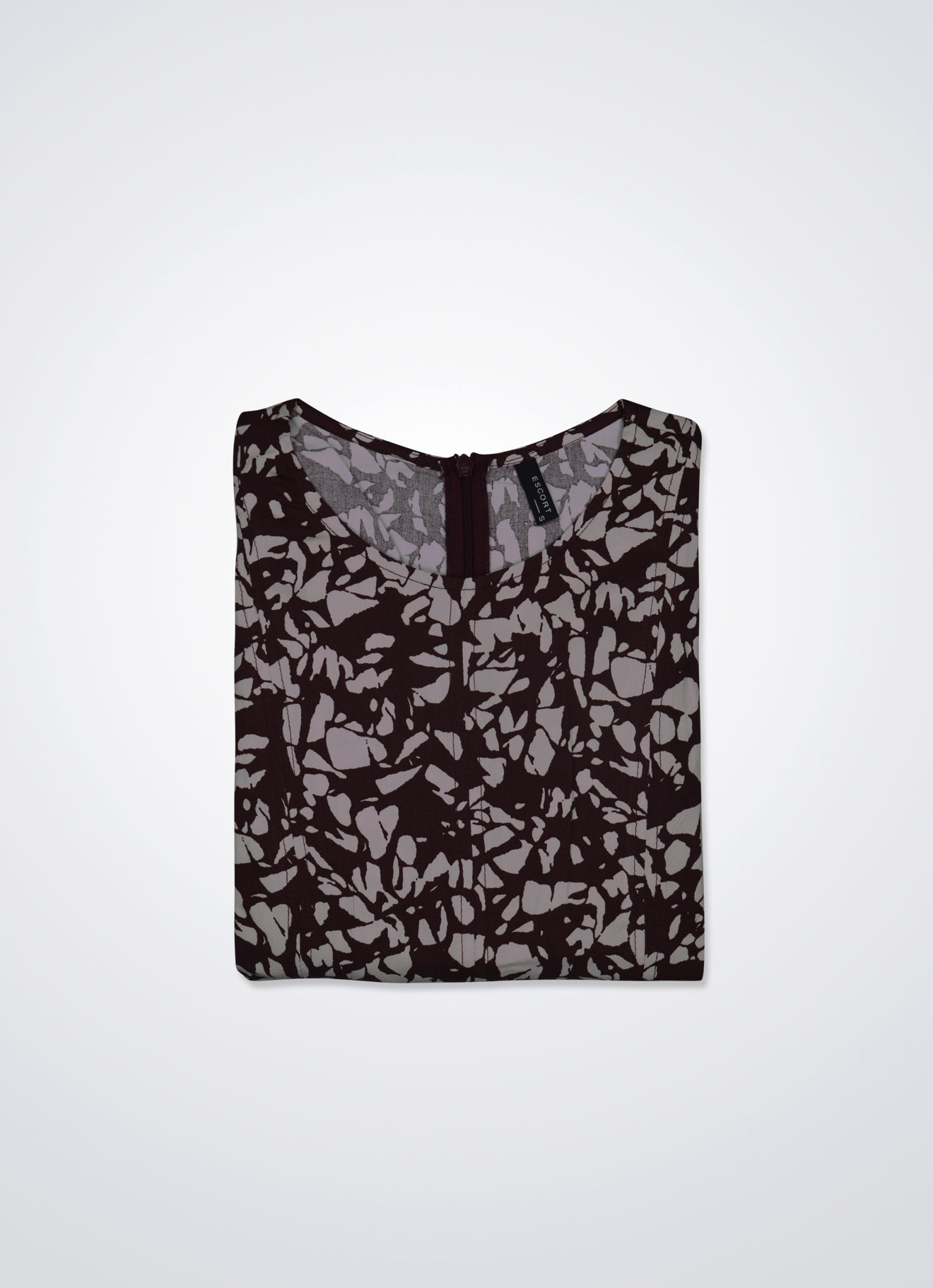 Deep-Mahogany by Sleeveless Dress