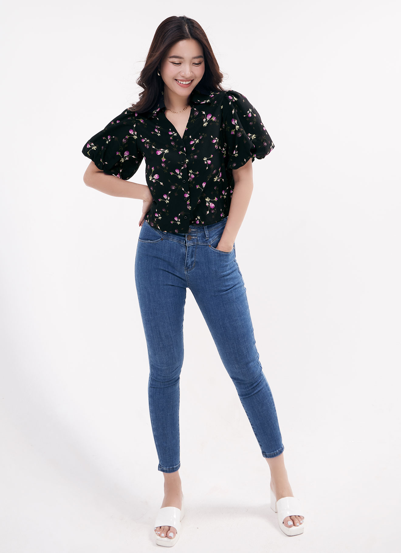 Deep-Orchid  by Sleeve Top