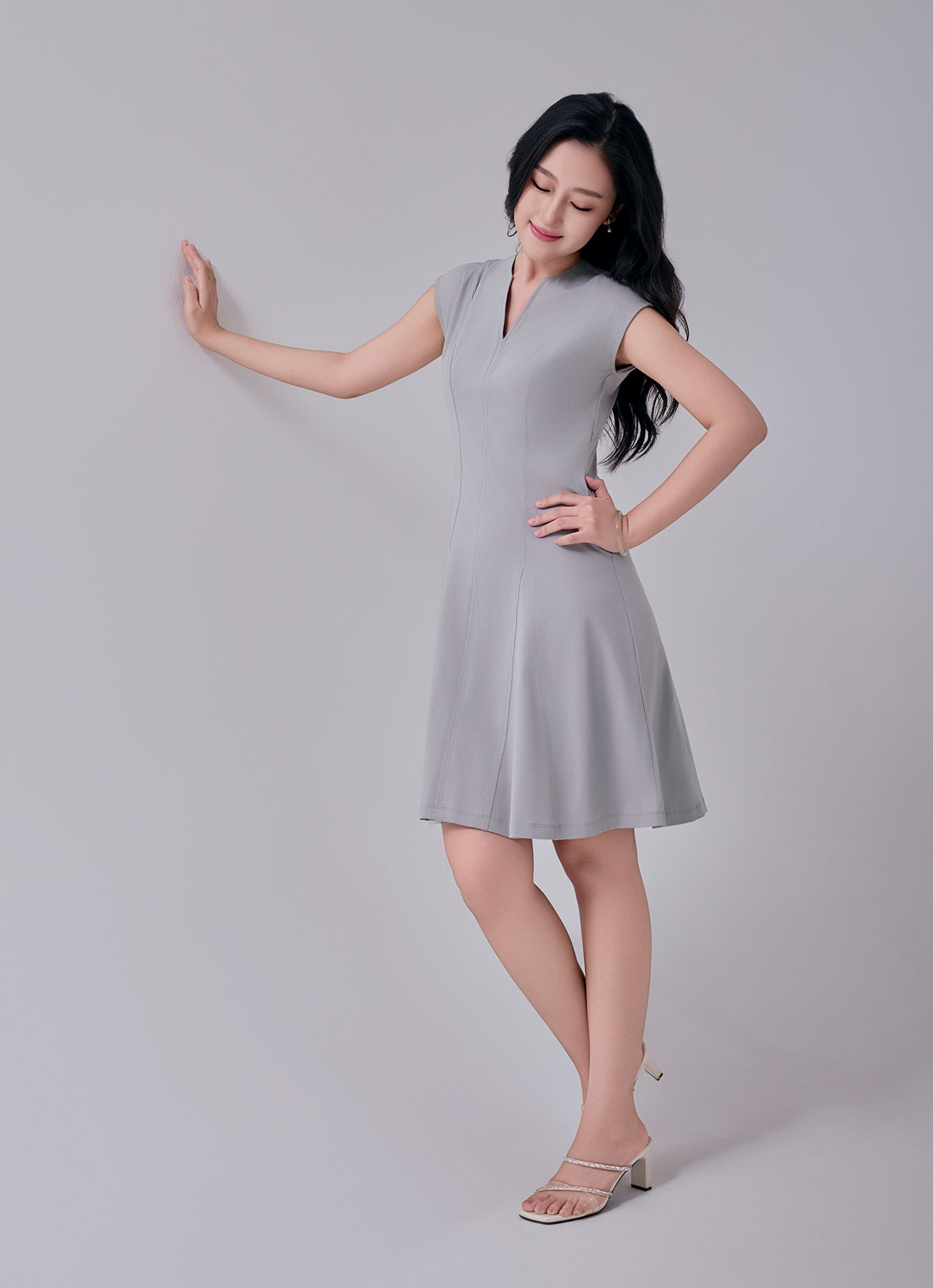 Drizzle by V-Neck Dress