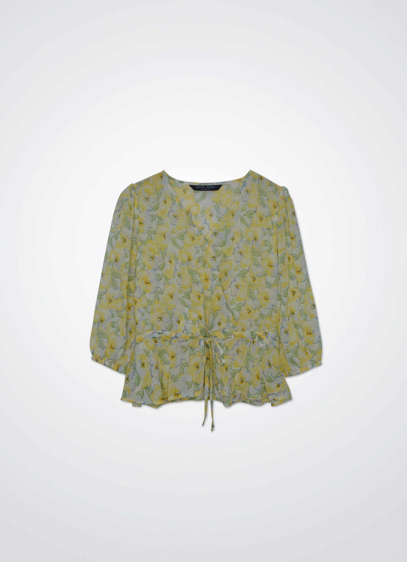 Dusky-Citron by V-Neck Blouse