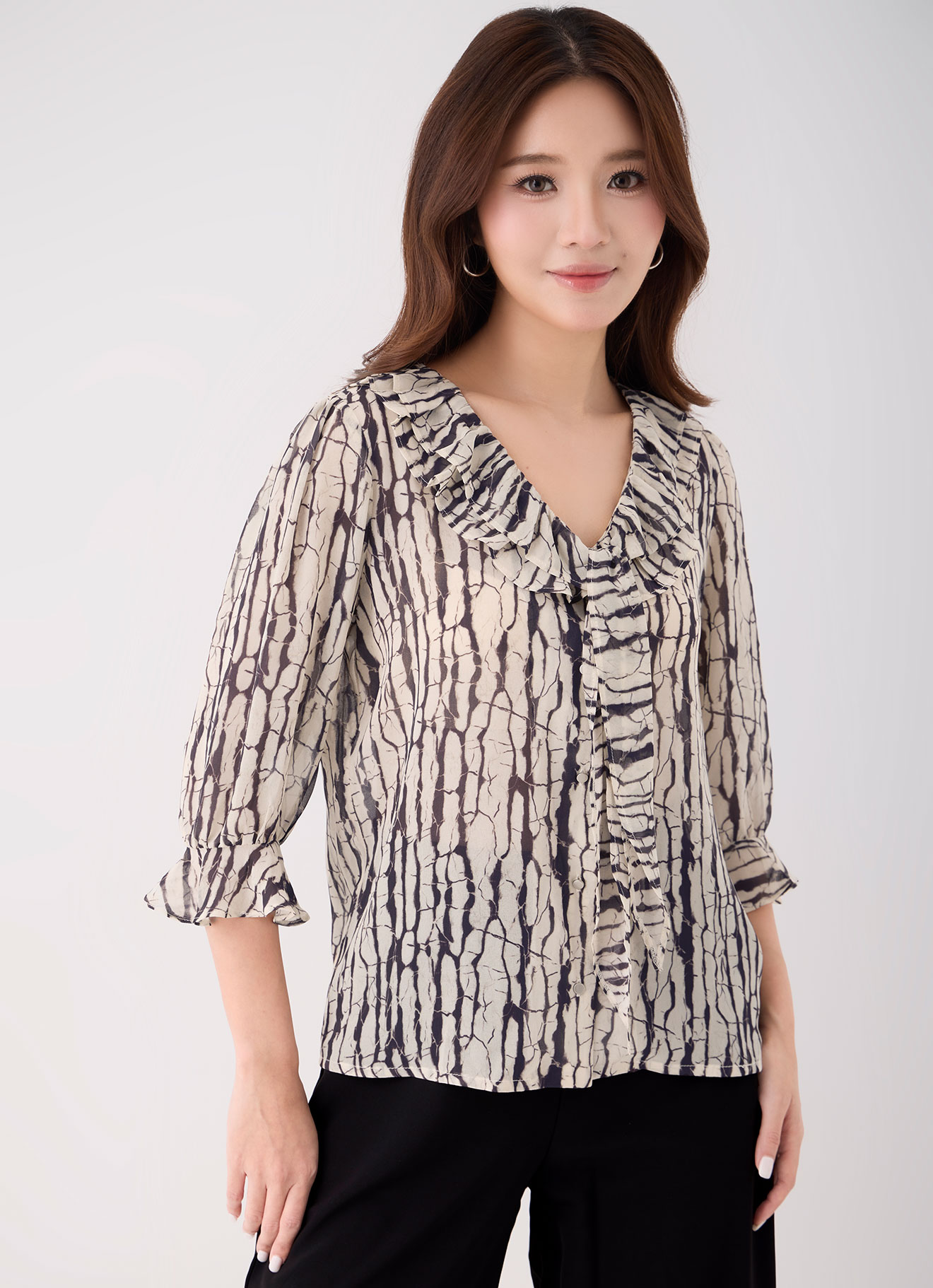 Eggnog by Pleated Blouse