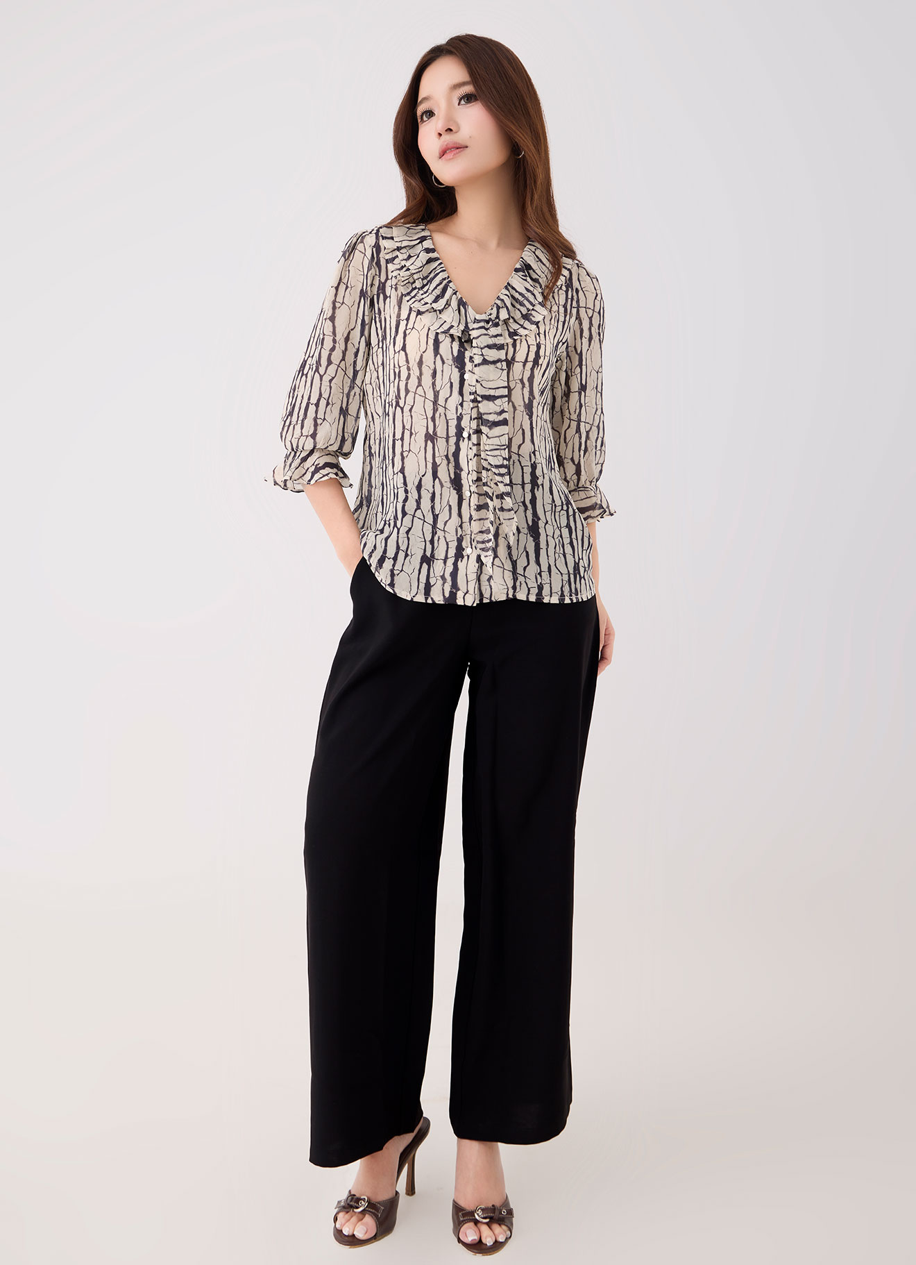 Eggnog by Pleated Blouse