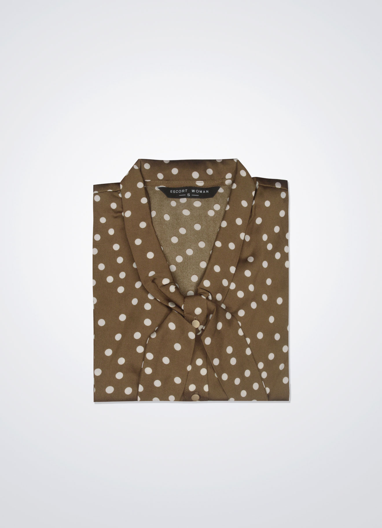 Ermine by Printed Blouse