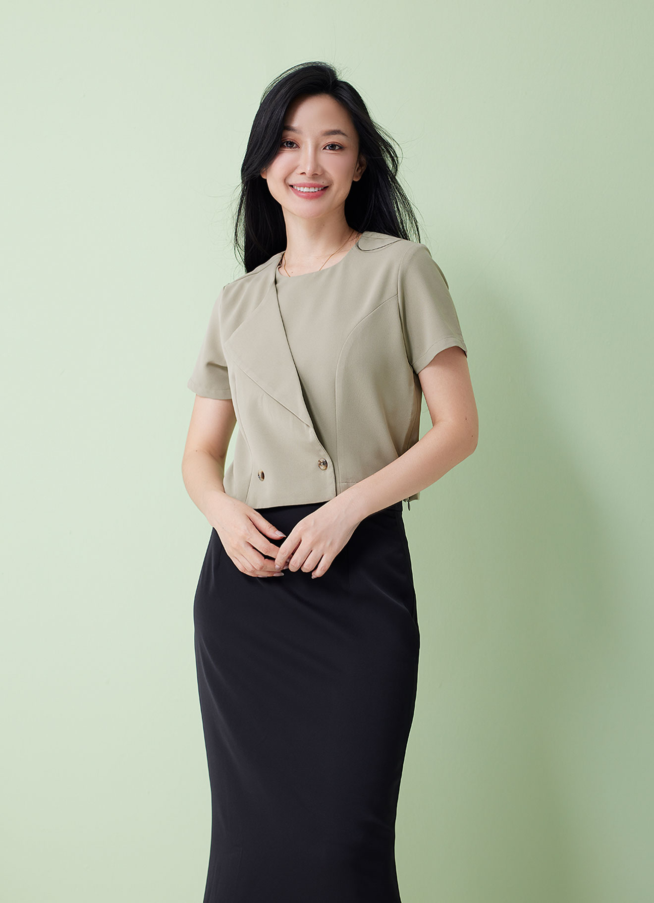 Eucalyptus by Sleeve Blouse