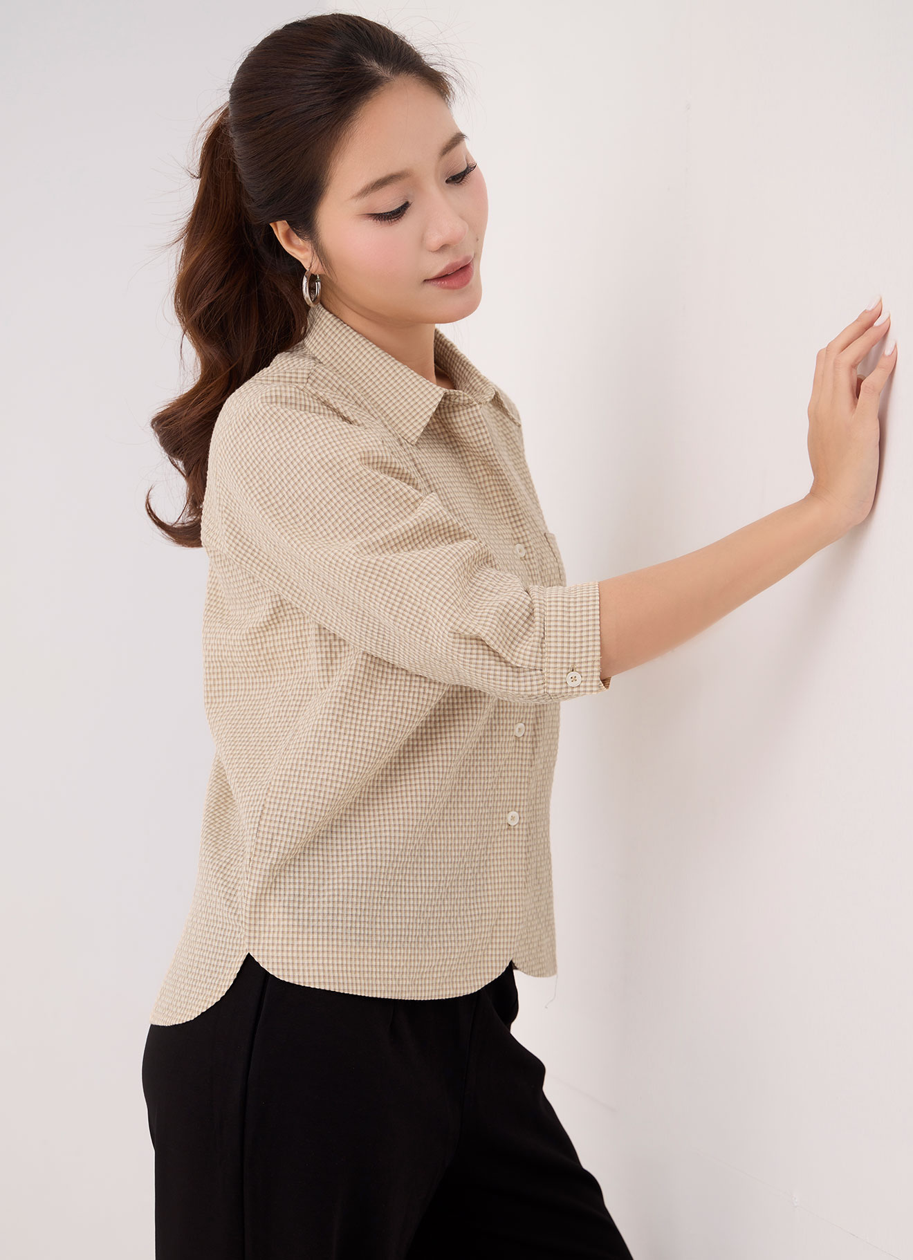 Fall-Leaf by Shirt Collor Top