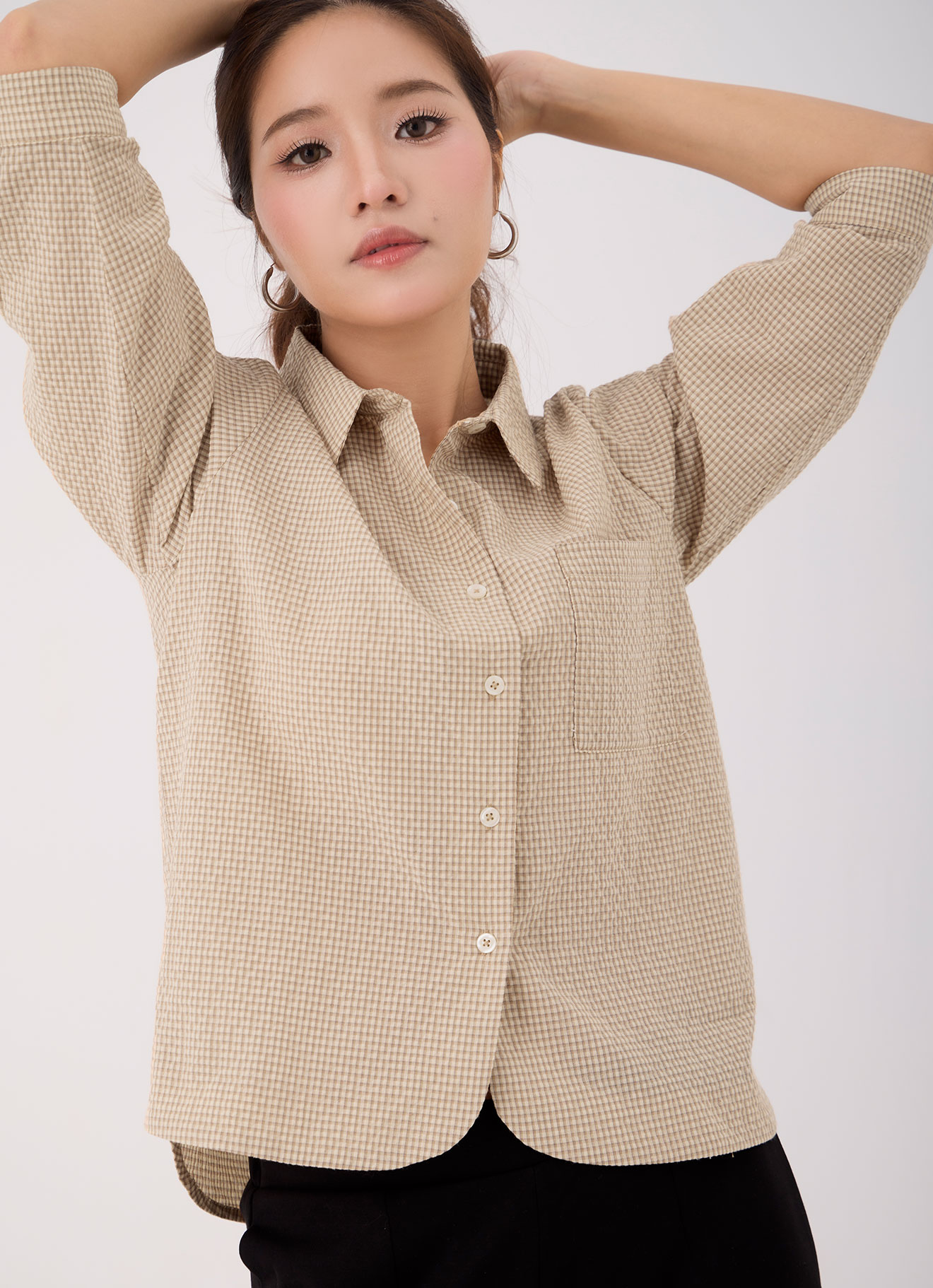 Fall-Leaf by Shirt Collor Top