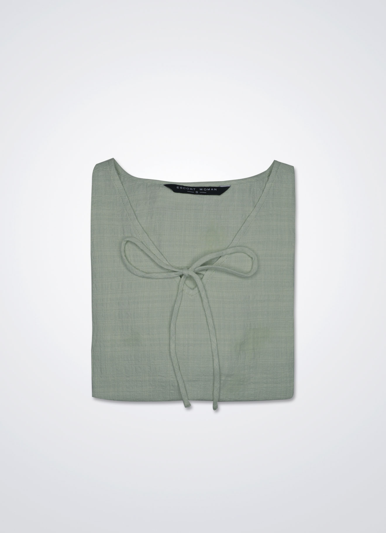 Fog-Green by Sleeve Blouse