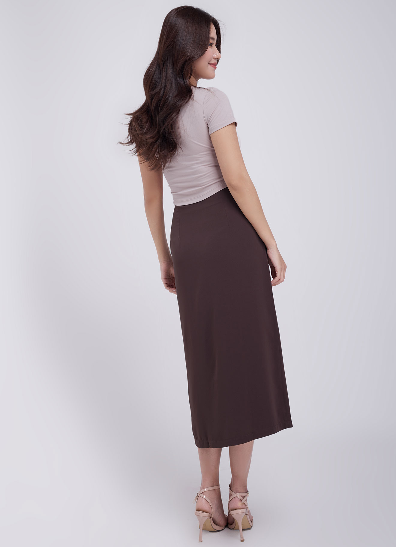 French-Roast  by Midi Skirt