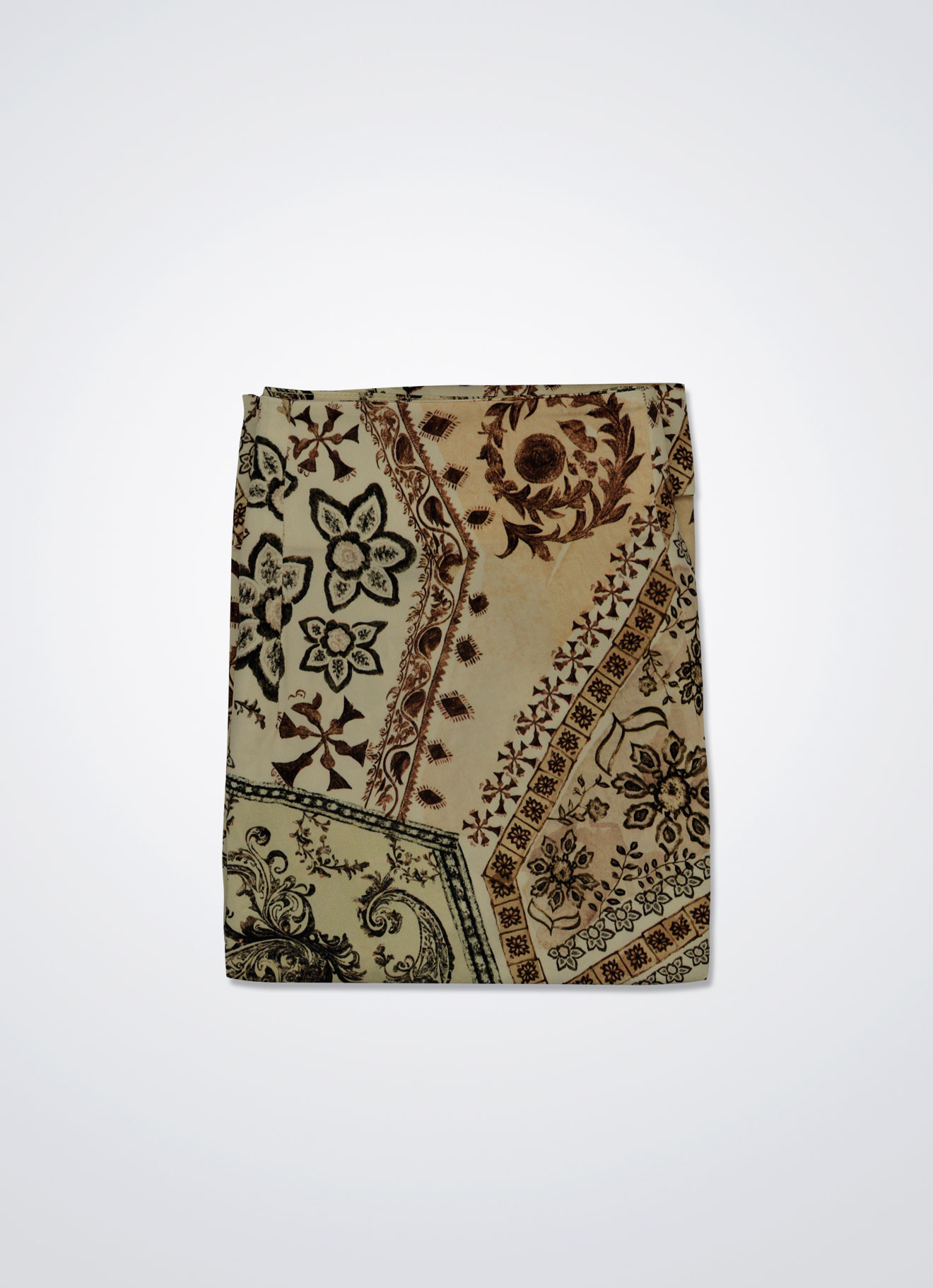 French-Vanilla by  A-Line Midi Skirt