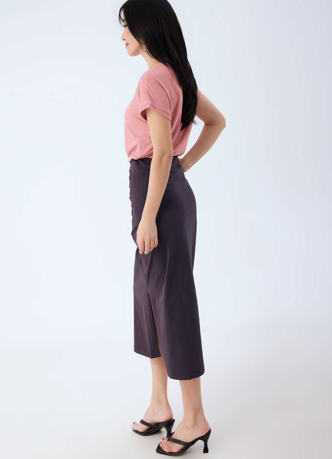 Fudge by Side-Slit Midi Skirt