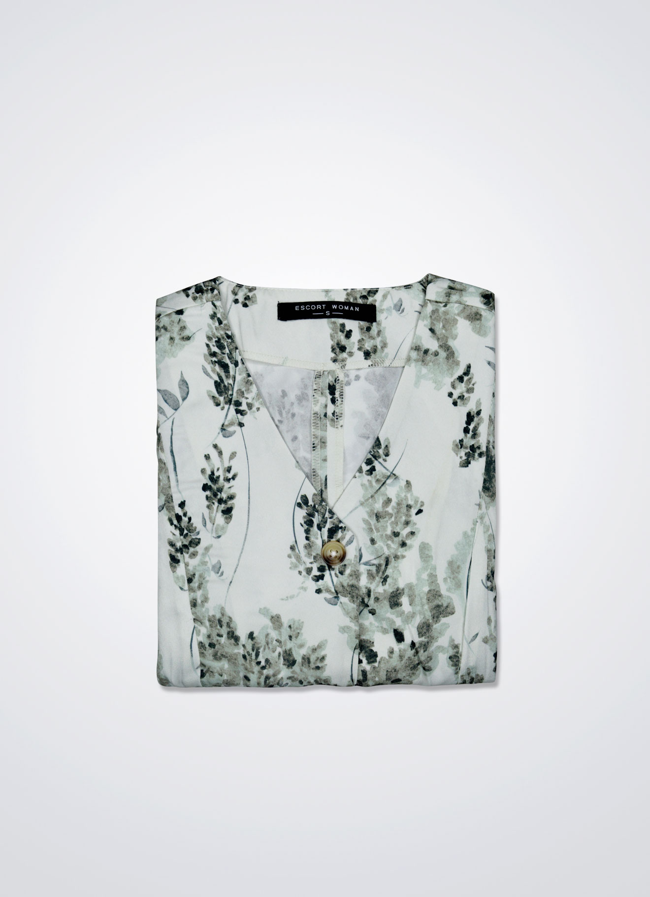 Garden-Topiary by V-Neck Dress