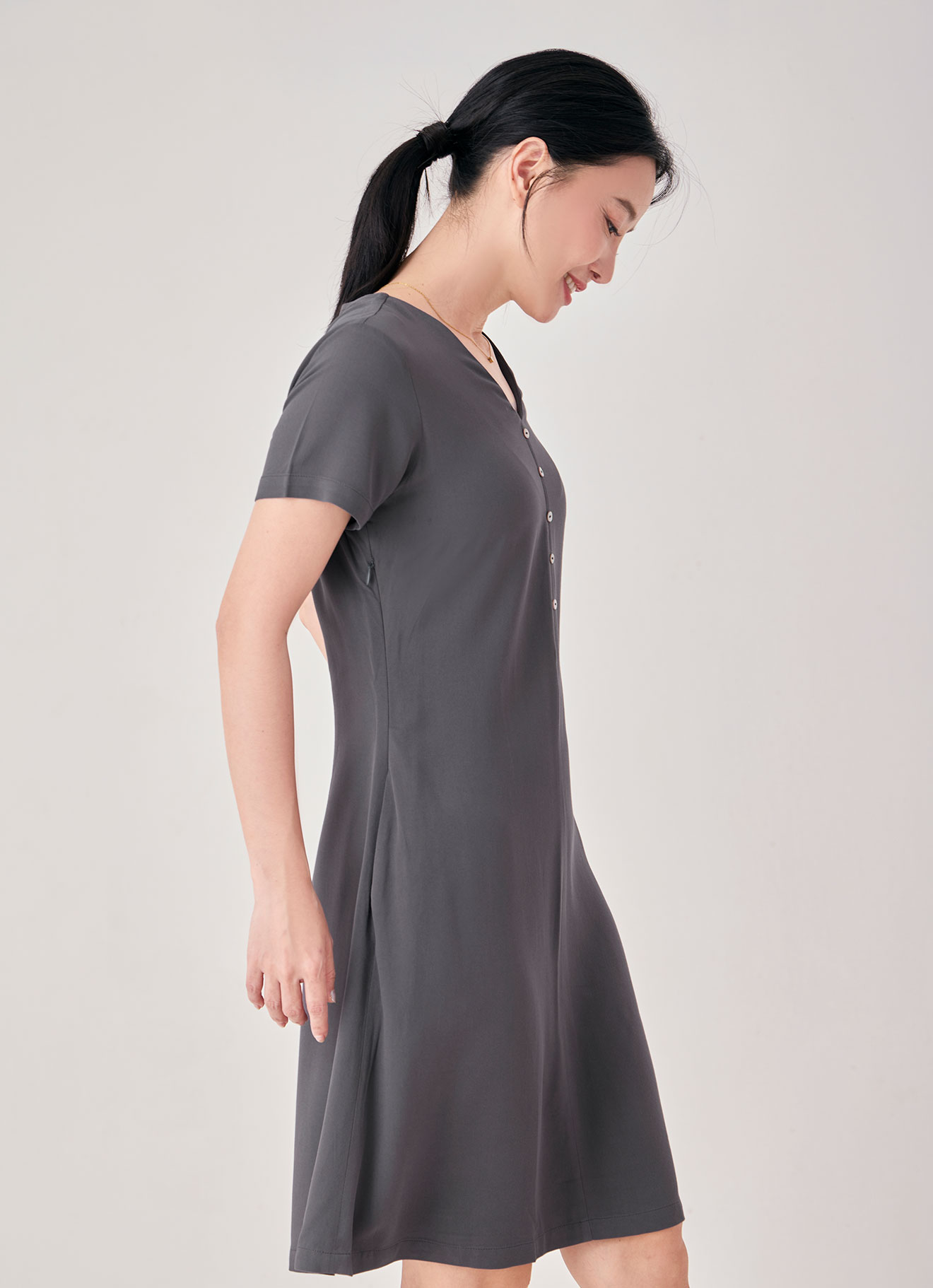 Gargoyle by V-Neck Dress