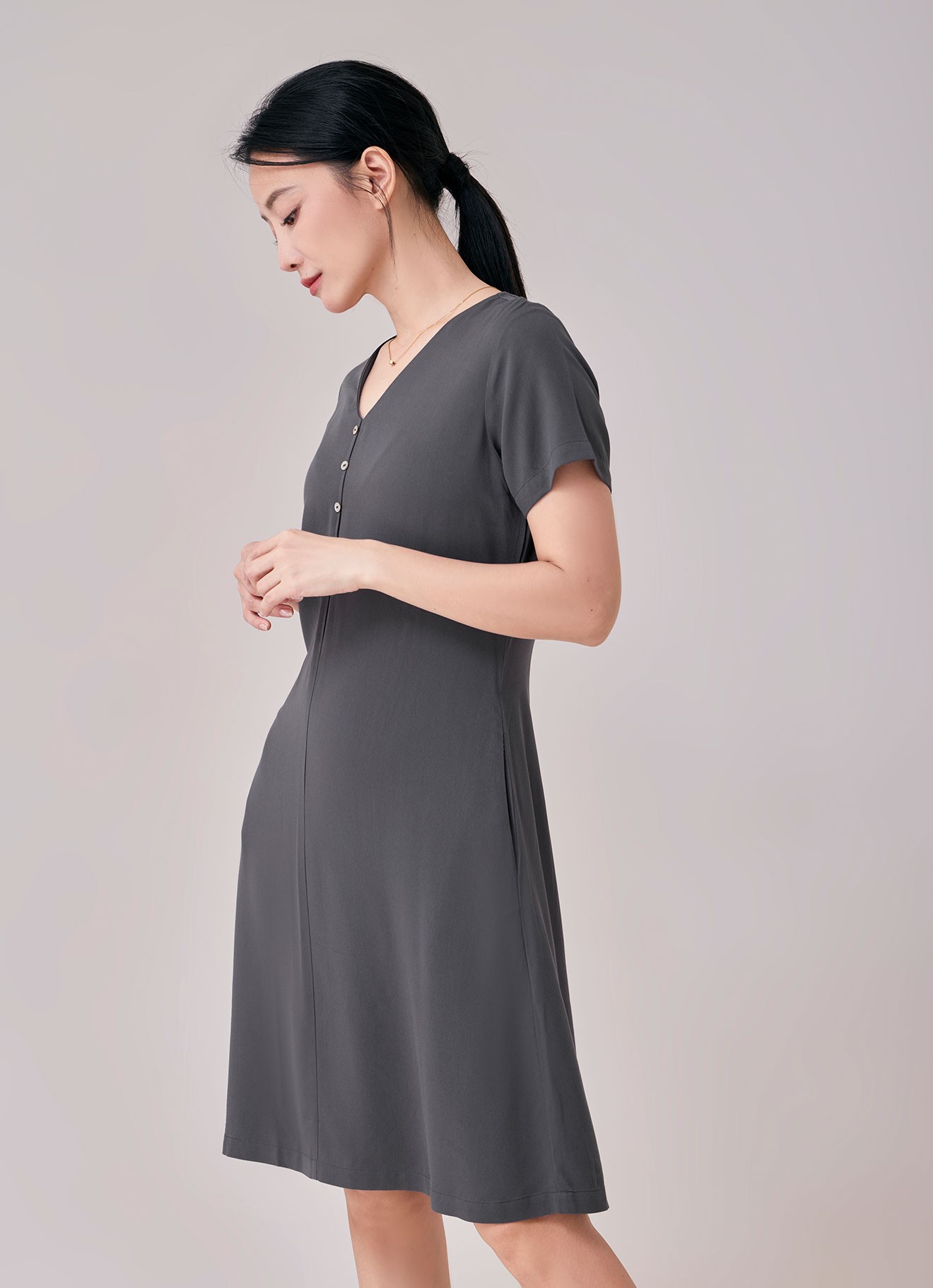 Gargoyle by V-Neck Dress