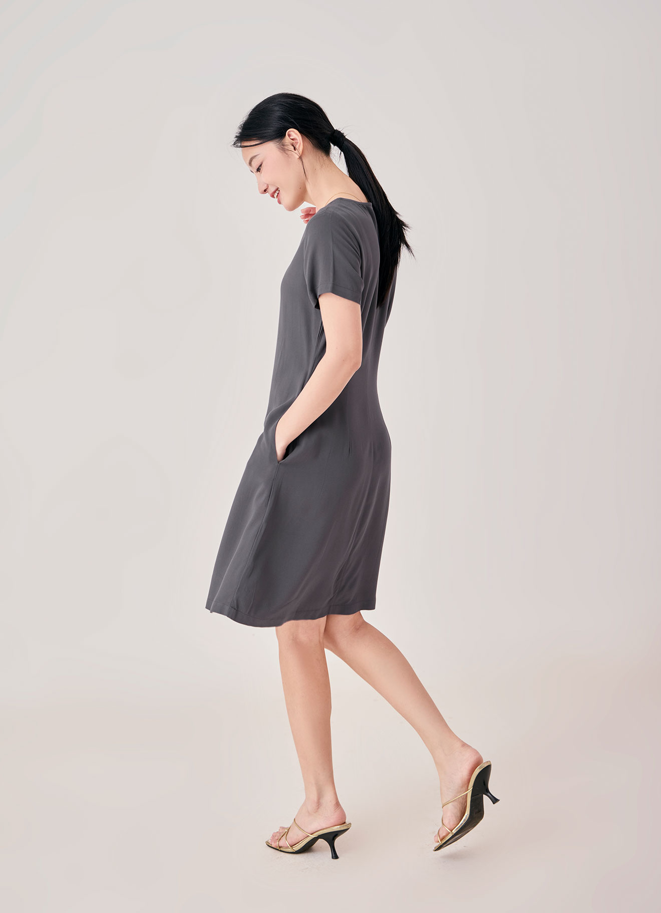 Gargoyle by V-Neck Dress