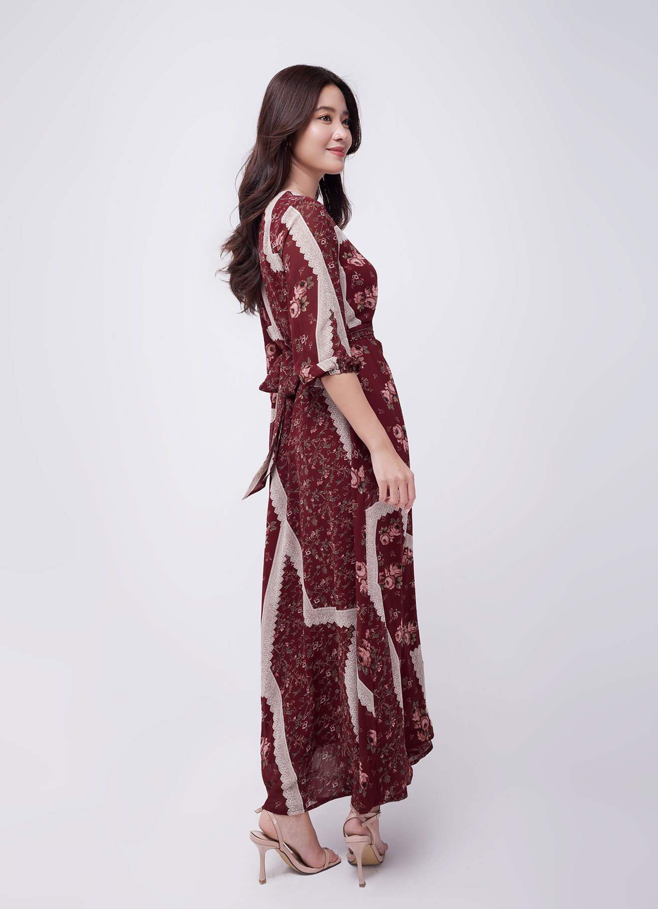 Garnet by Floral Printed Dress