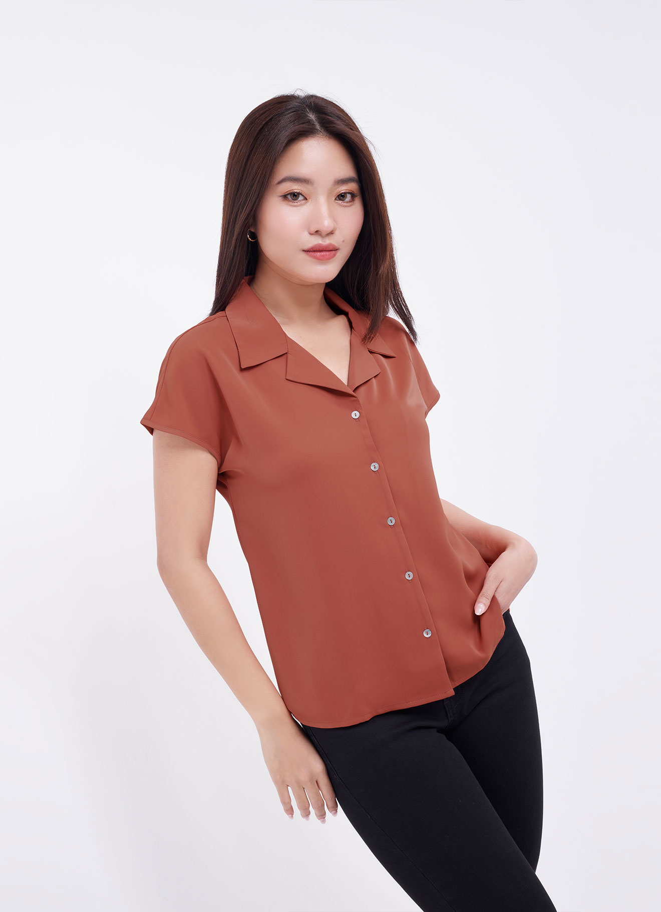 Ginger-Spice  by Sleeve Top