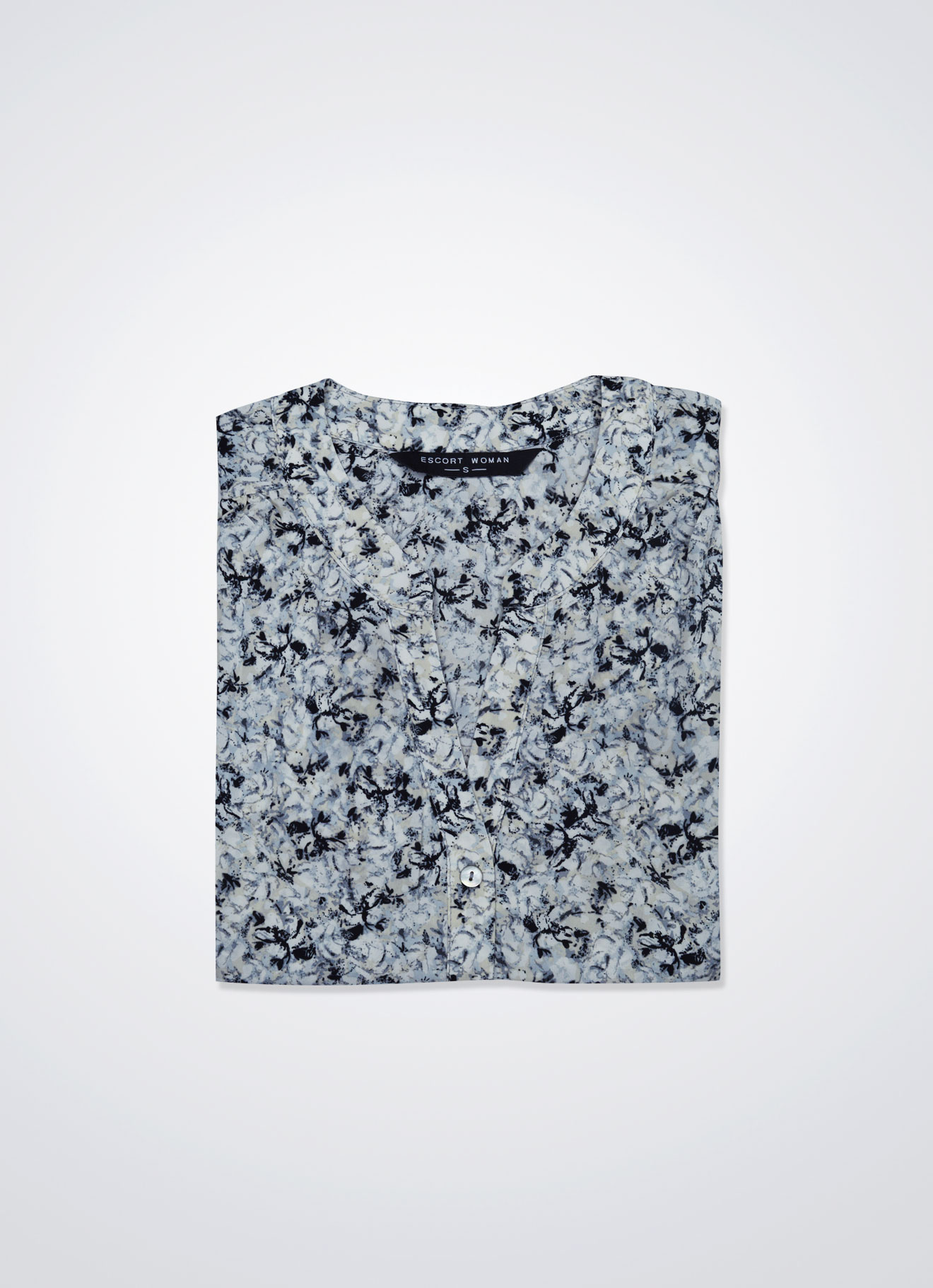 Glacier-Gray by Sleeve Blouse