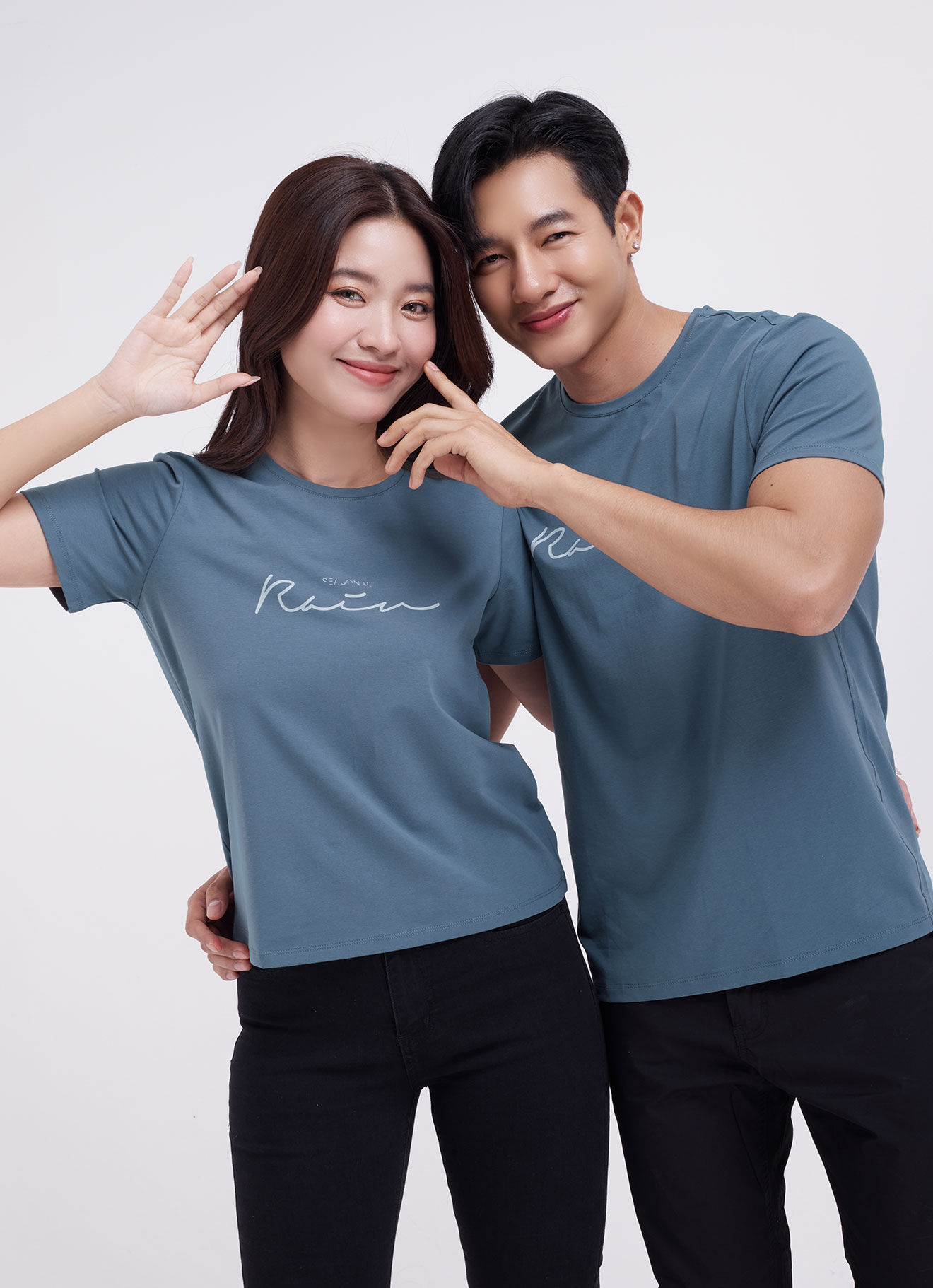 Gobin-Blue  by Couple T-shirt