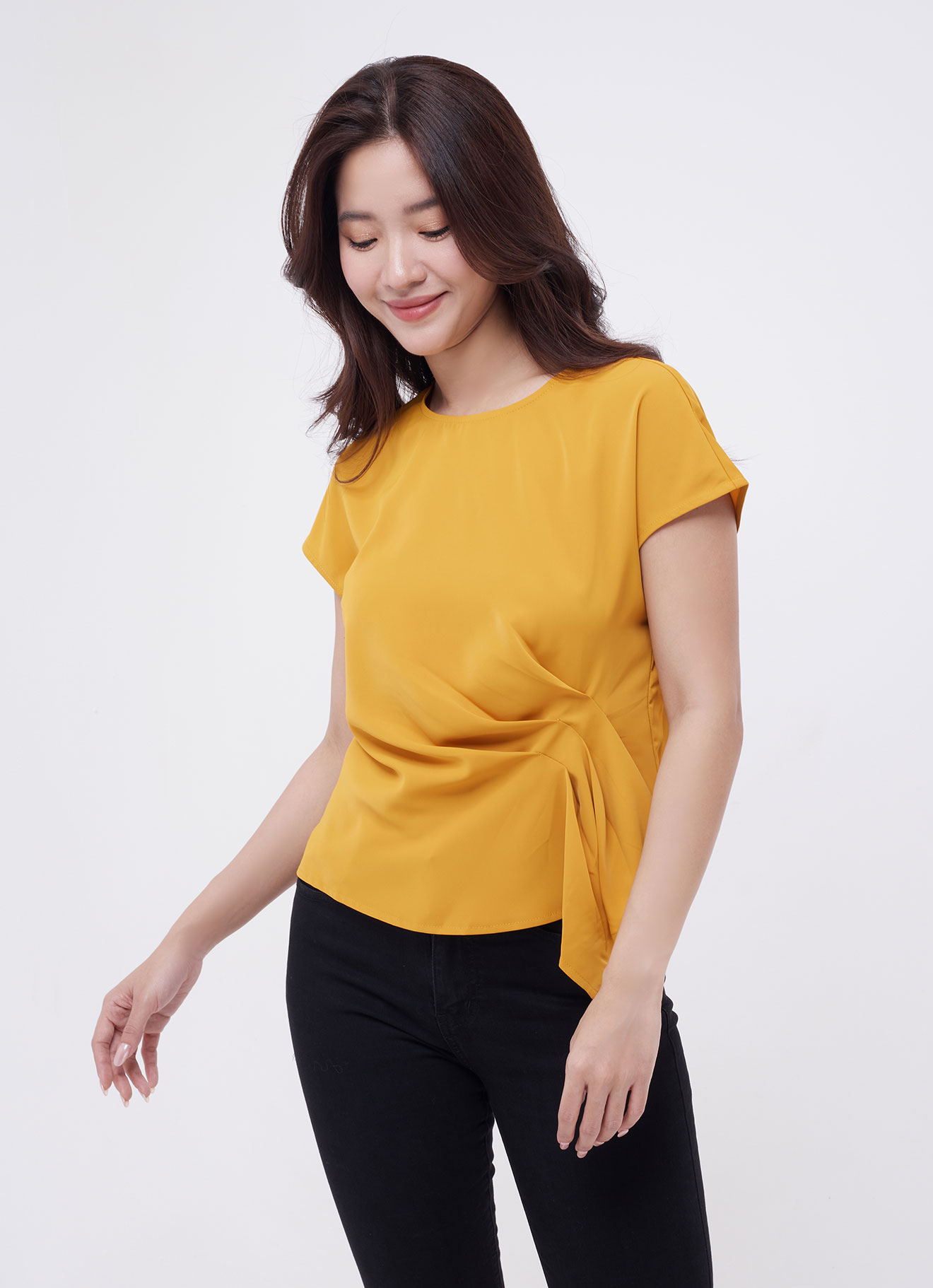 Golden-Glow by Sleeve Blouse