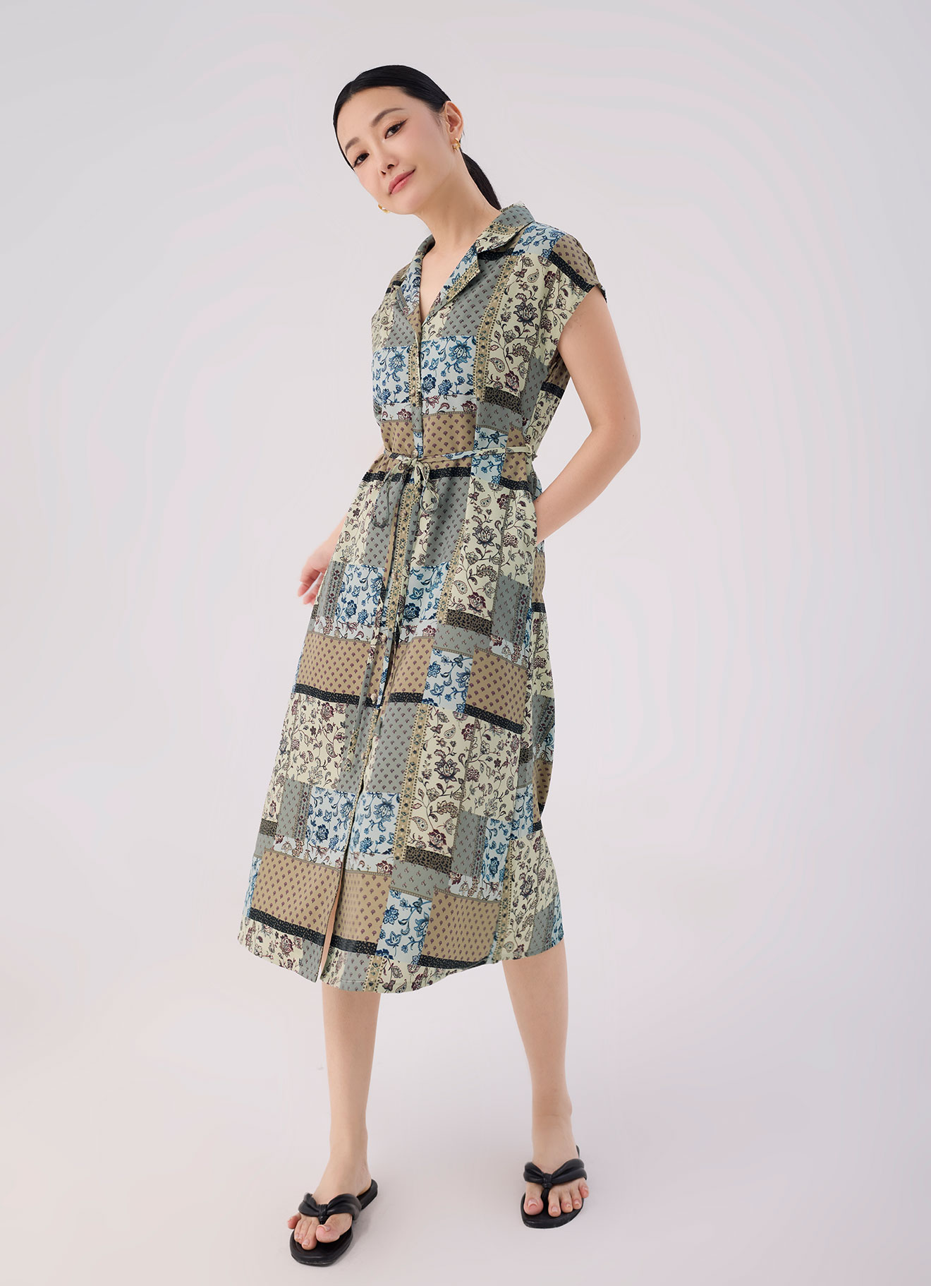 Golden-Mist by Sleeve Dress