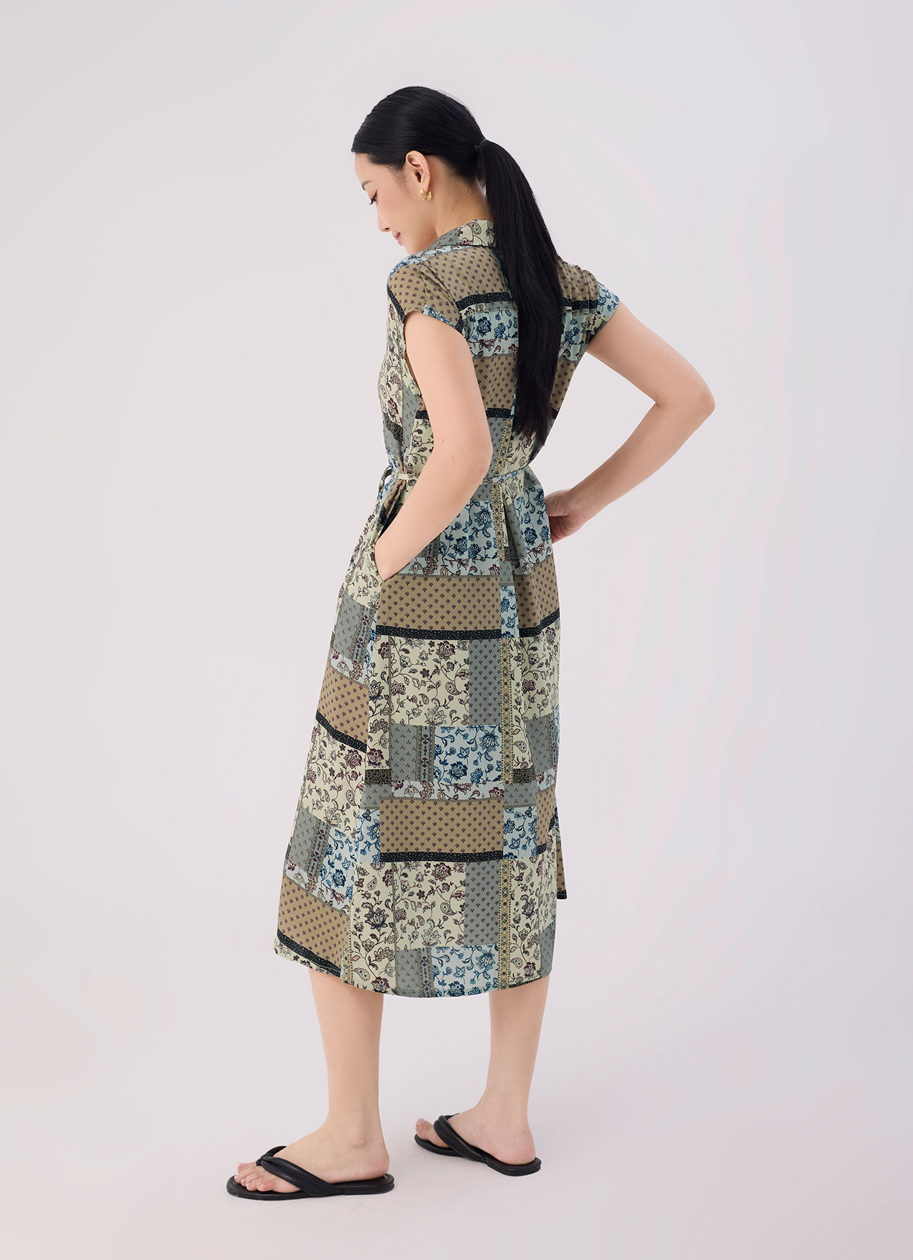 Golden-Mist by Sleeve Dress