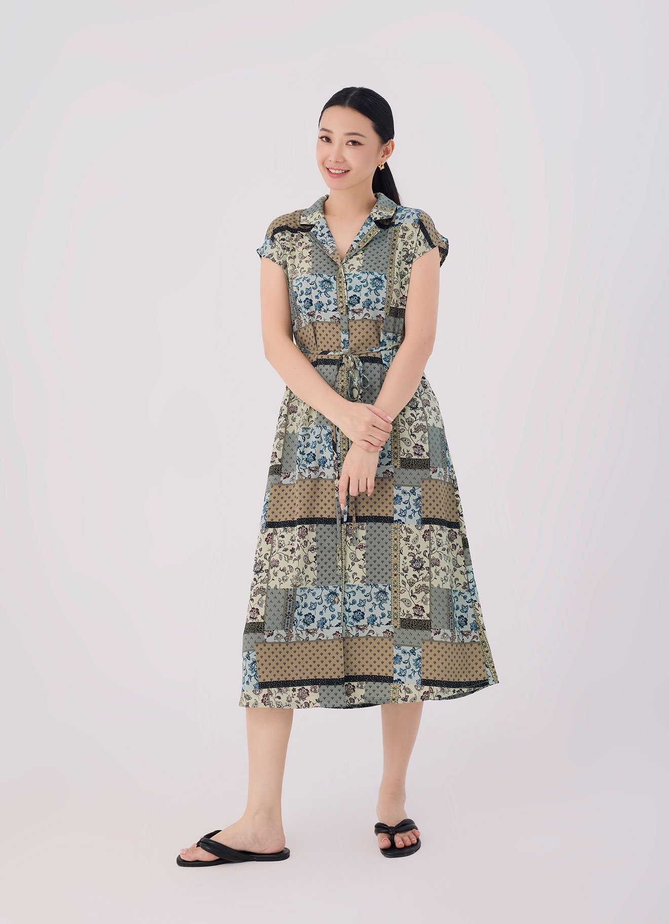 Golden-Mist by Sleeve Dress