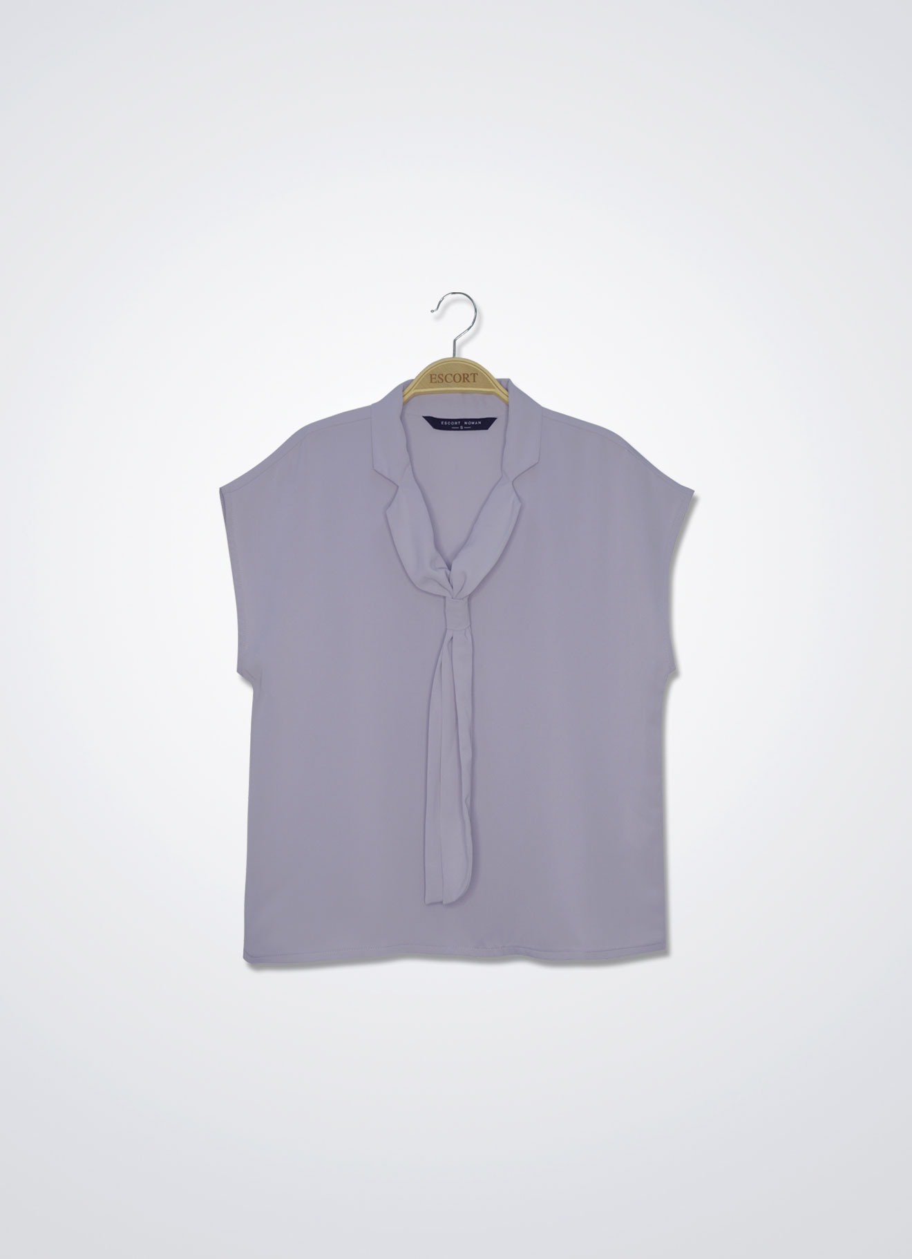 Gray-Lilac by Sleeve Top