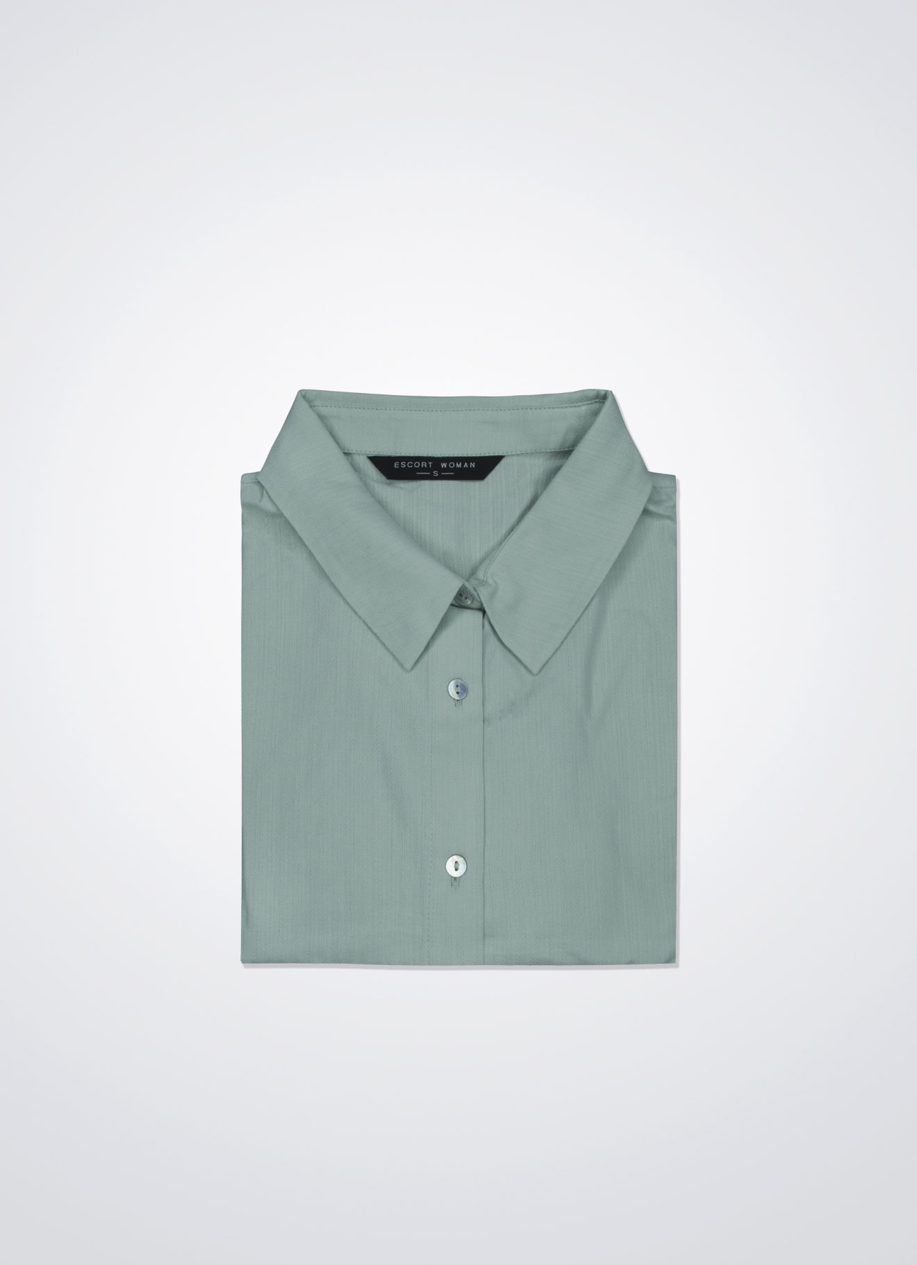 Green-Lily by Shirt Collar Blouse