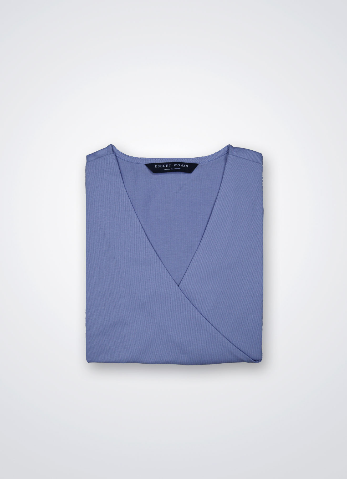 Heather by Short Sleeve Wrap Top
