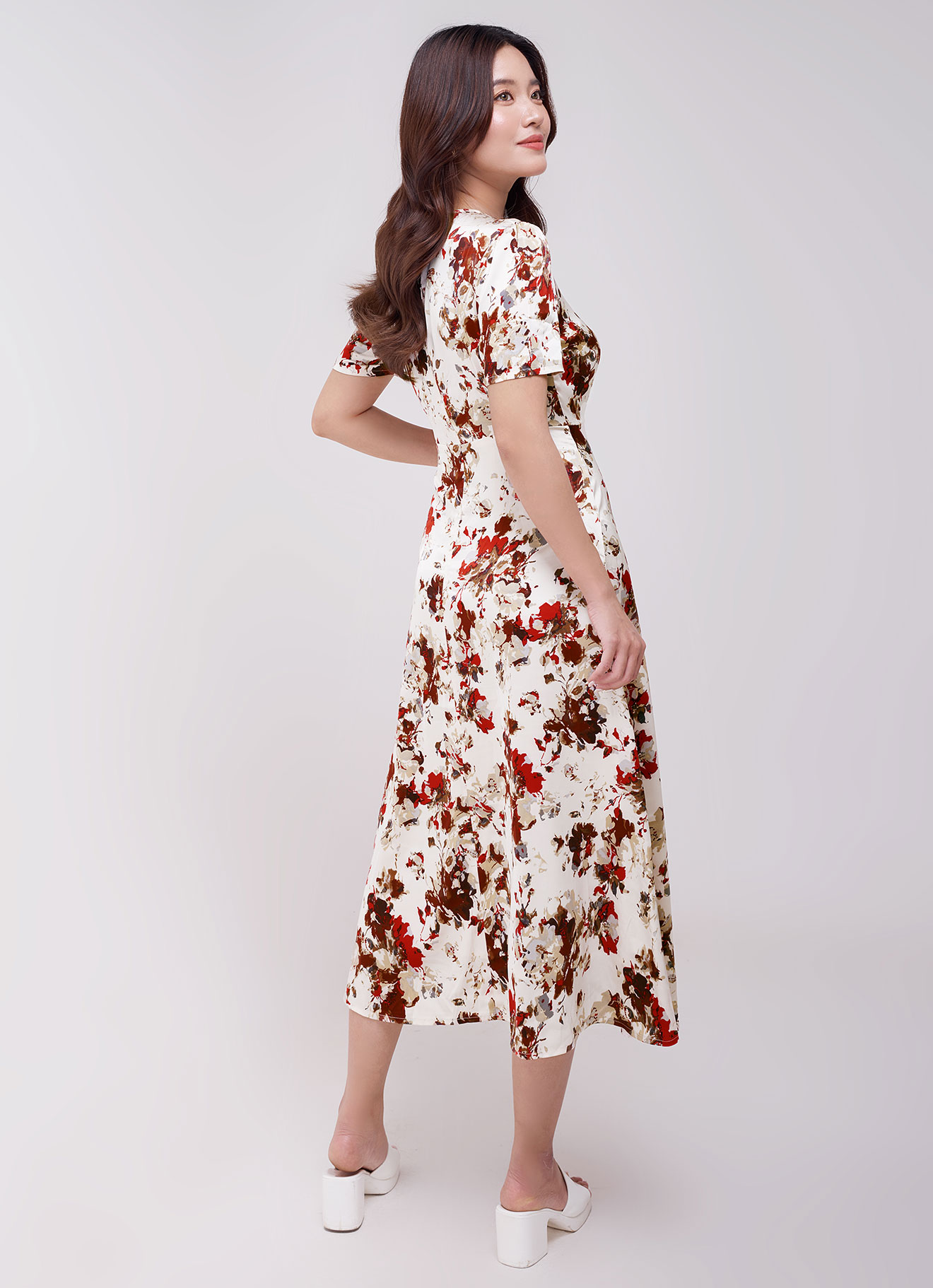 Hibiscus  by Floral Printed Dress