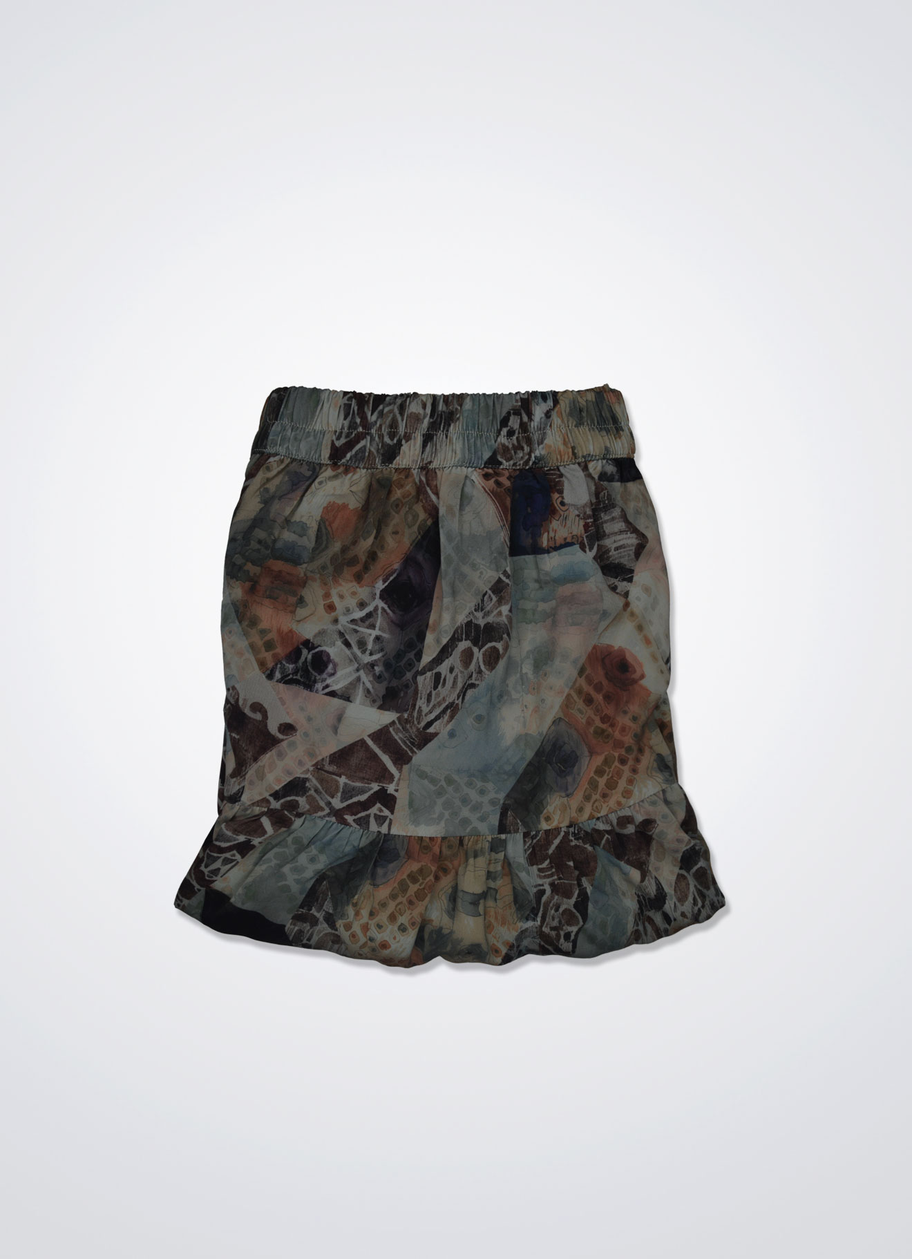 Jadeite by Elastic Waist Maxi Skirt