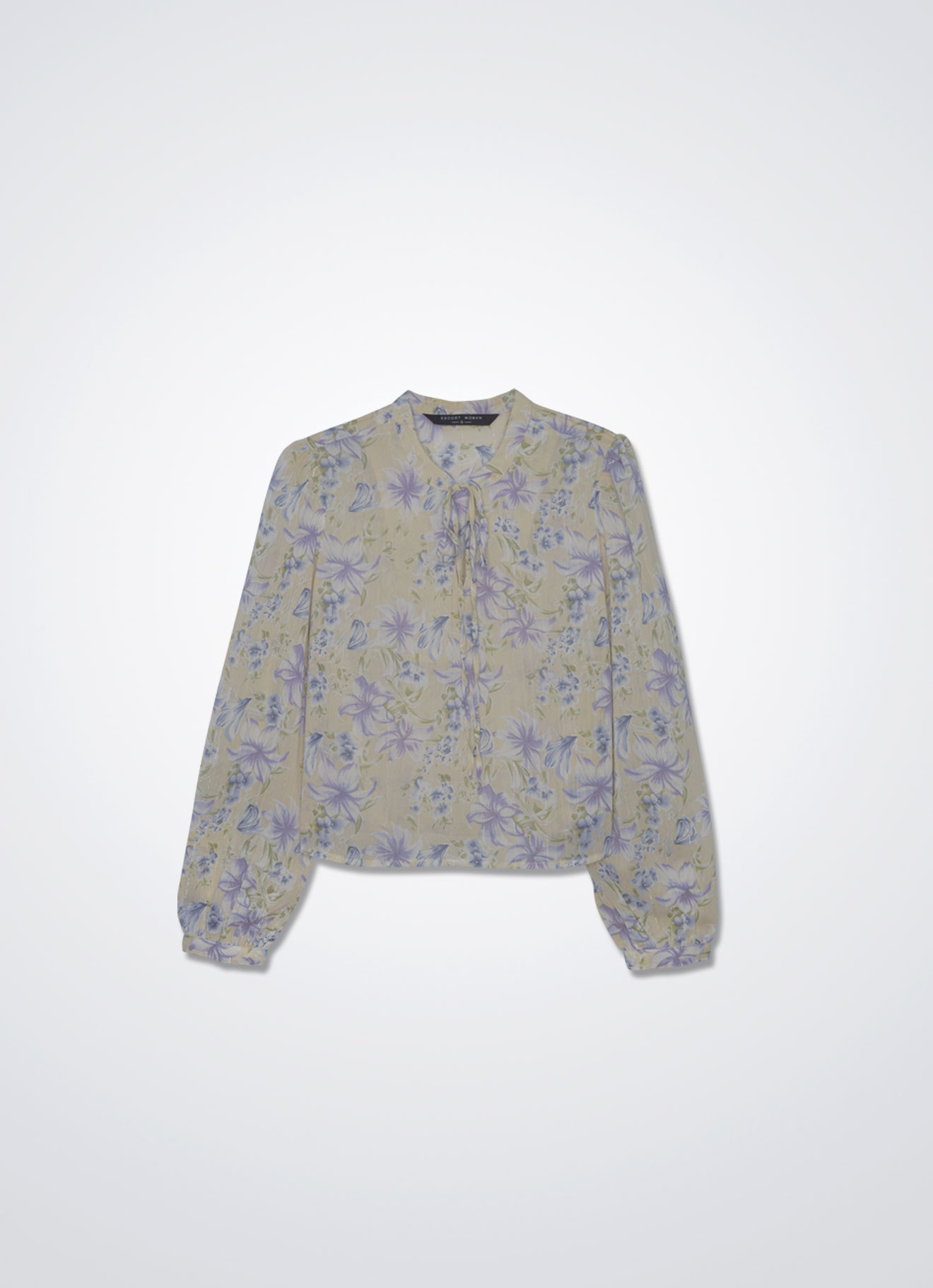 Lavender-Mist by Long Sleeve Blouse