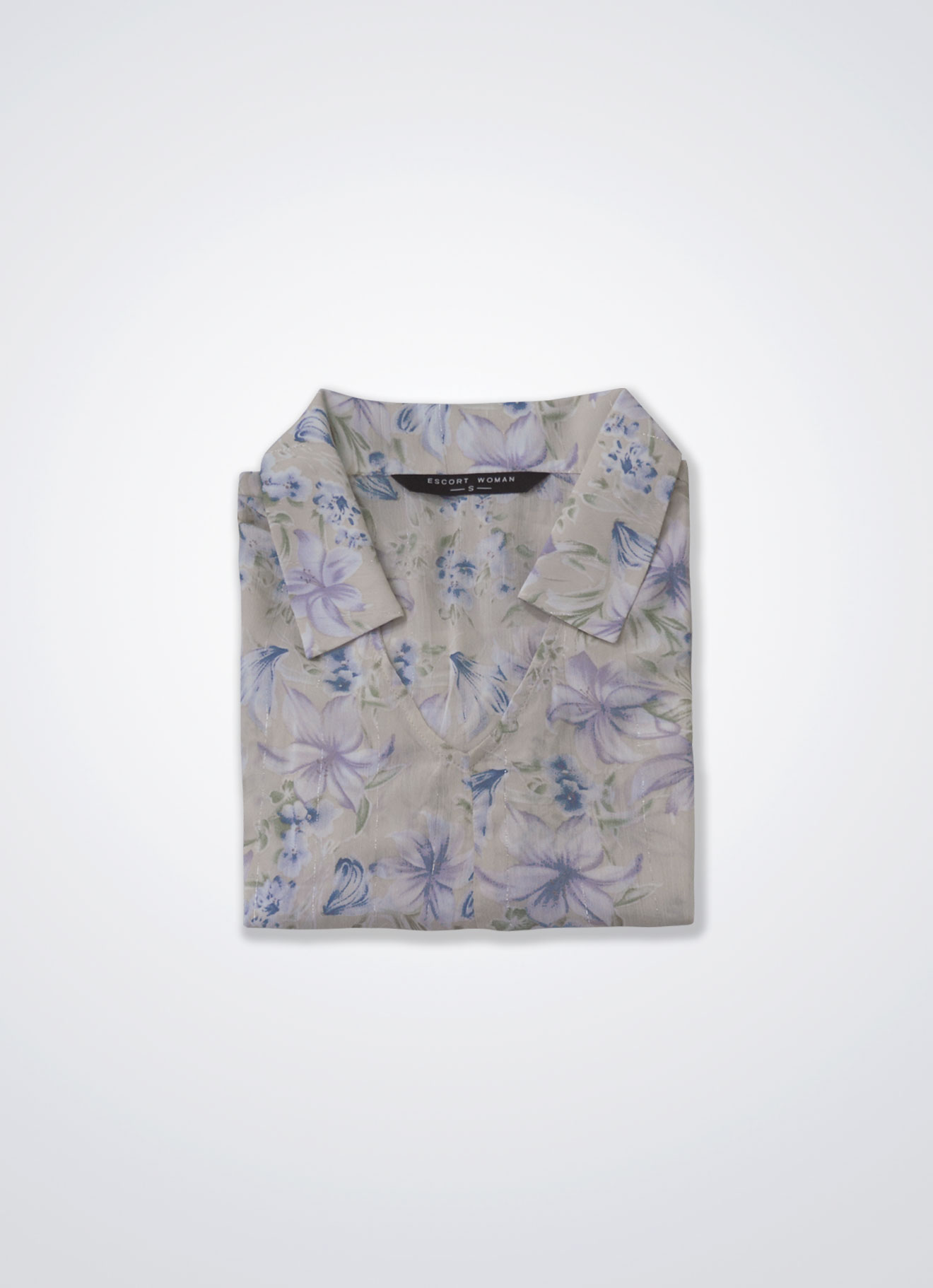 Lavender-Mist by Floral Printed Blouse