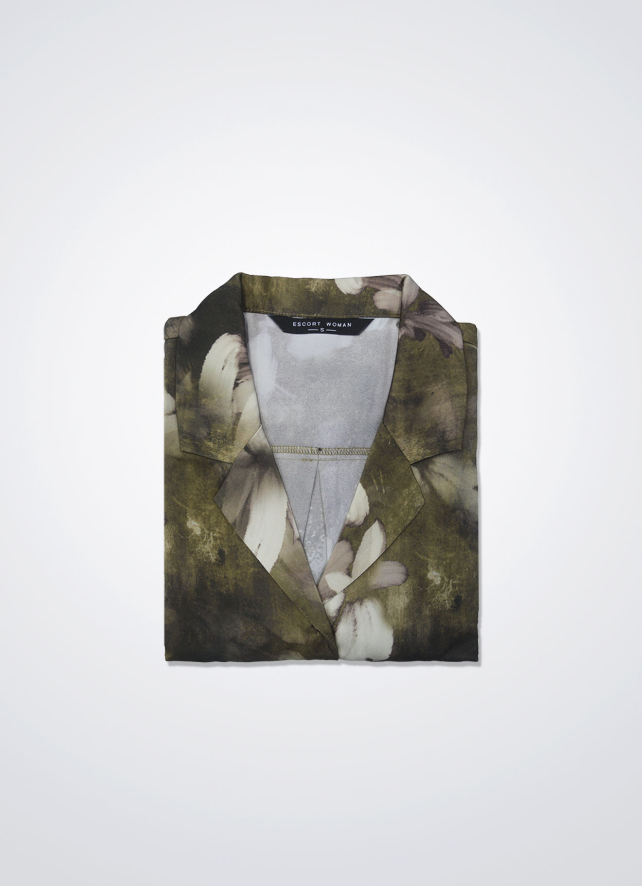 Lead-Gray by Floral Printed Dress