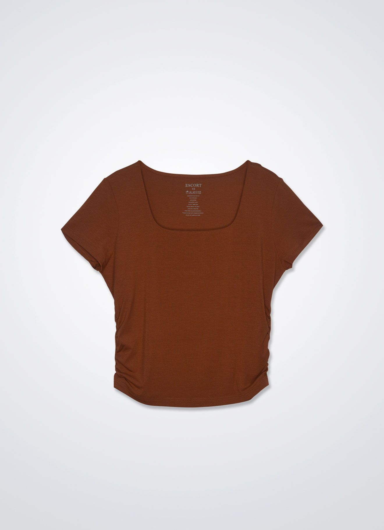 Leather-Brown by Crop Top