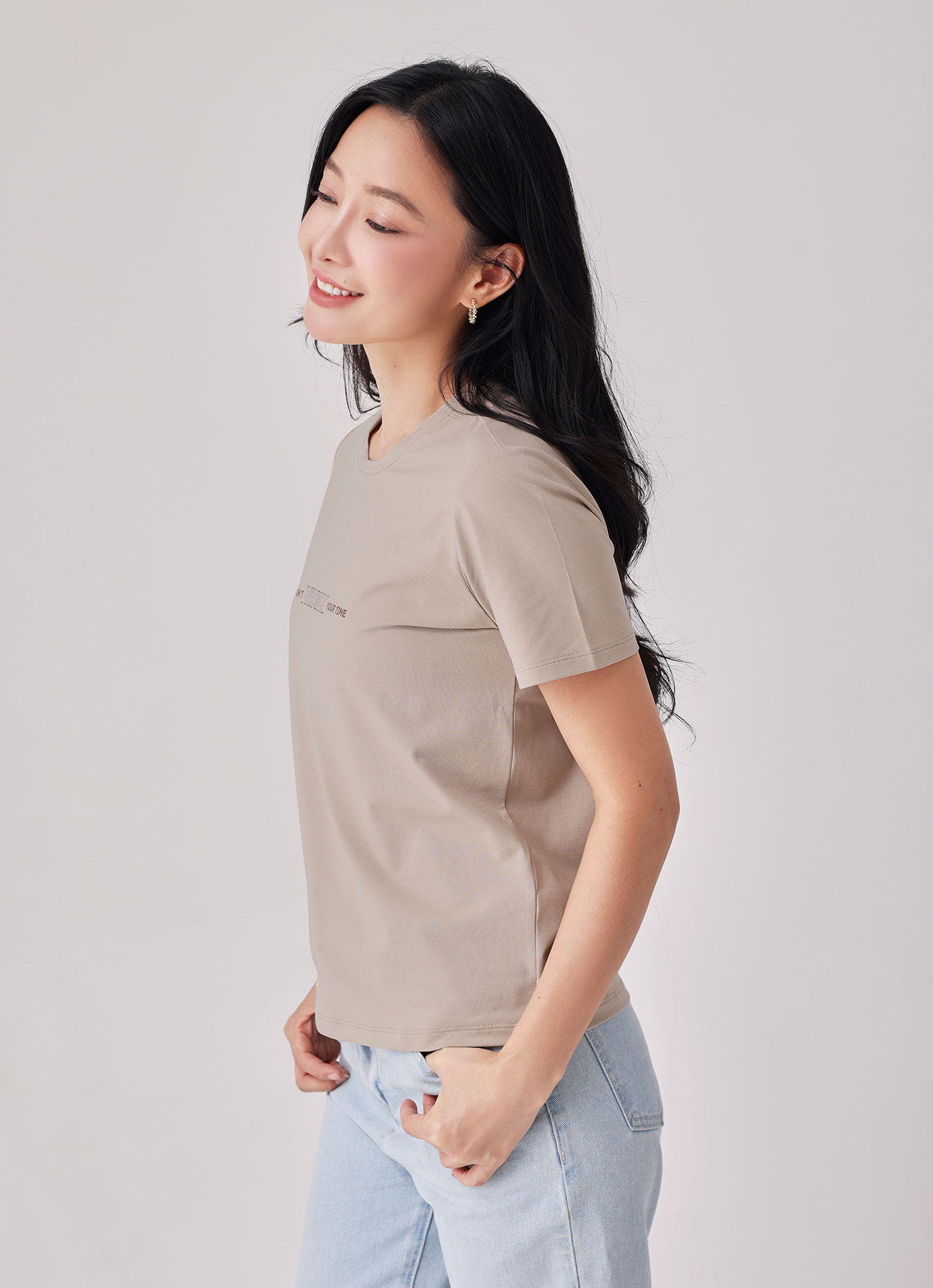 Light-Taupe by Printed Top