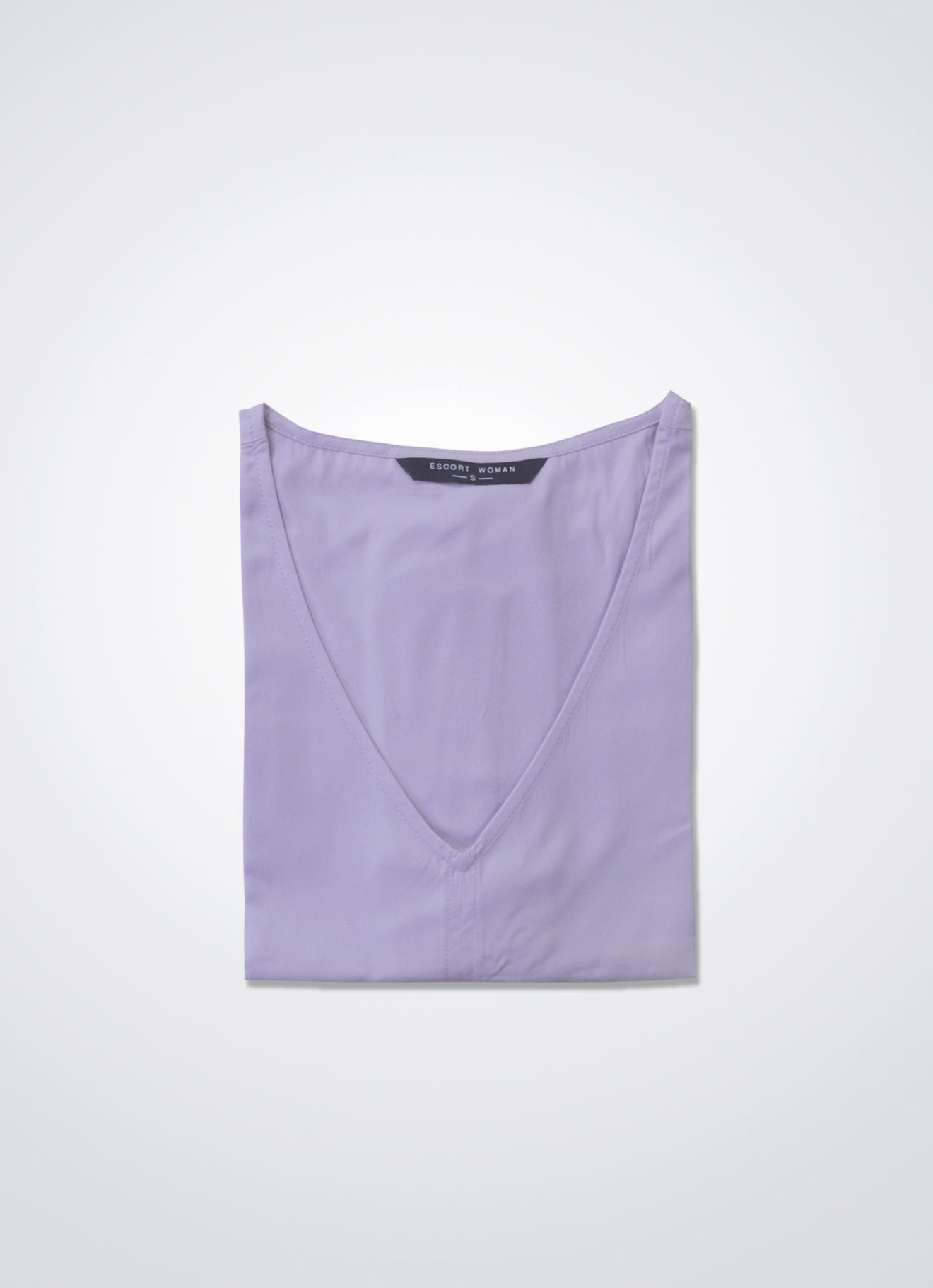 Lilac-Snow by V-Neck Top