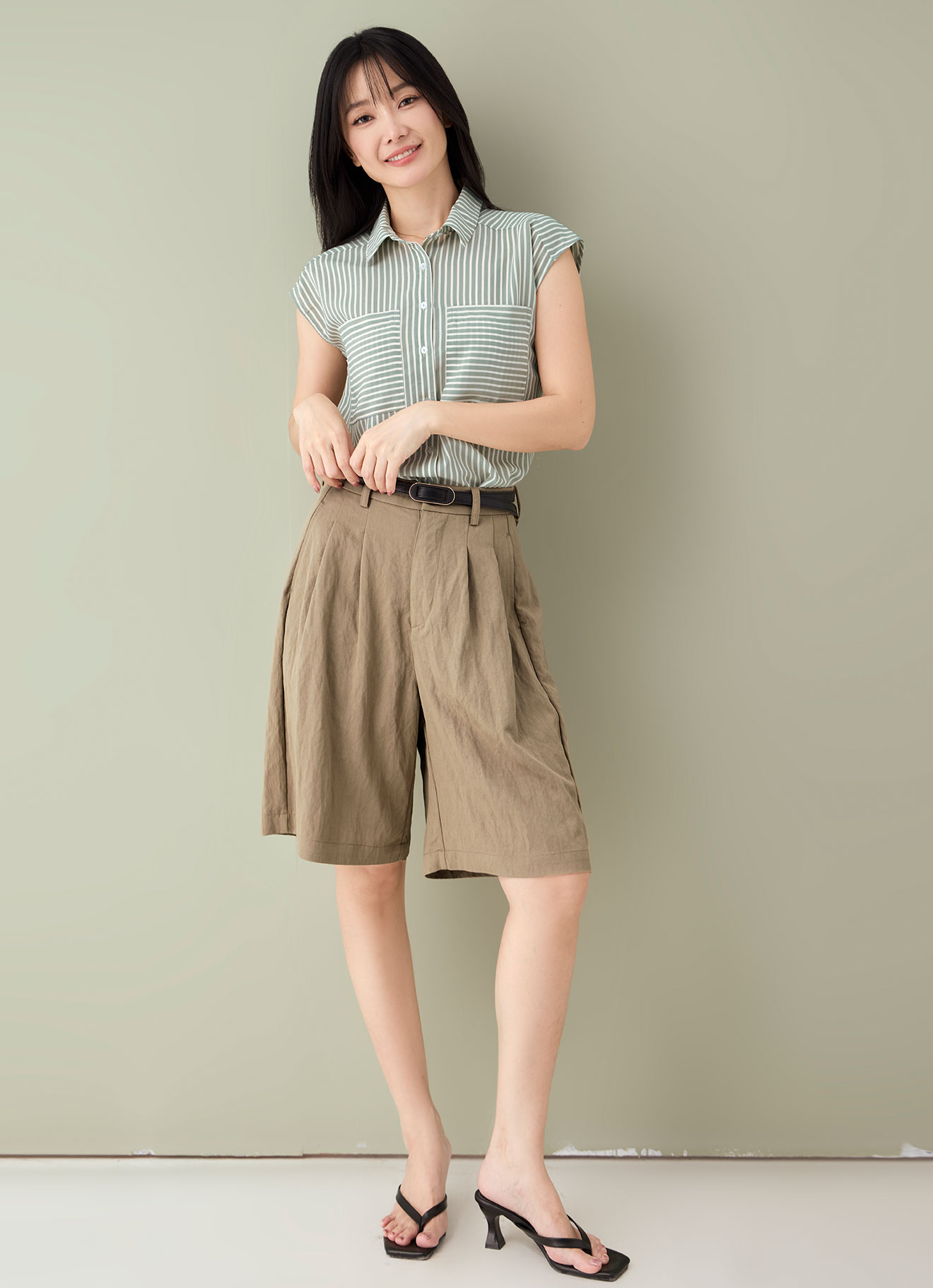 Lily-Pad by Sleeveless Striped Shirt