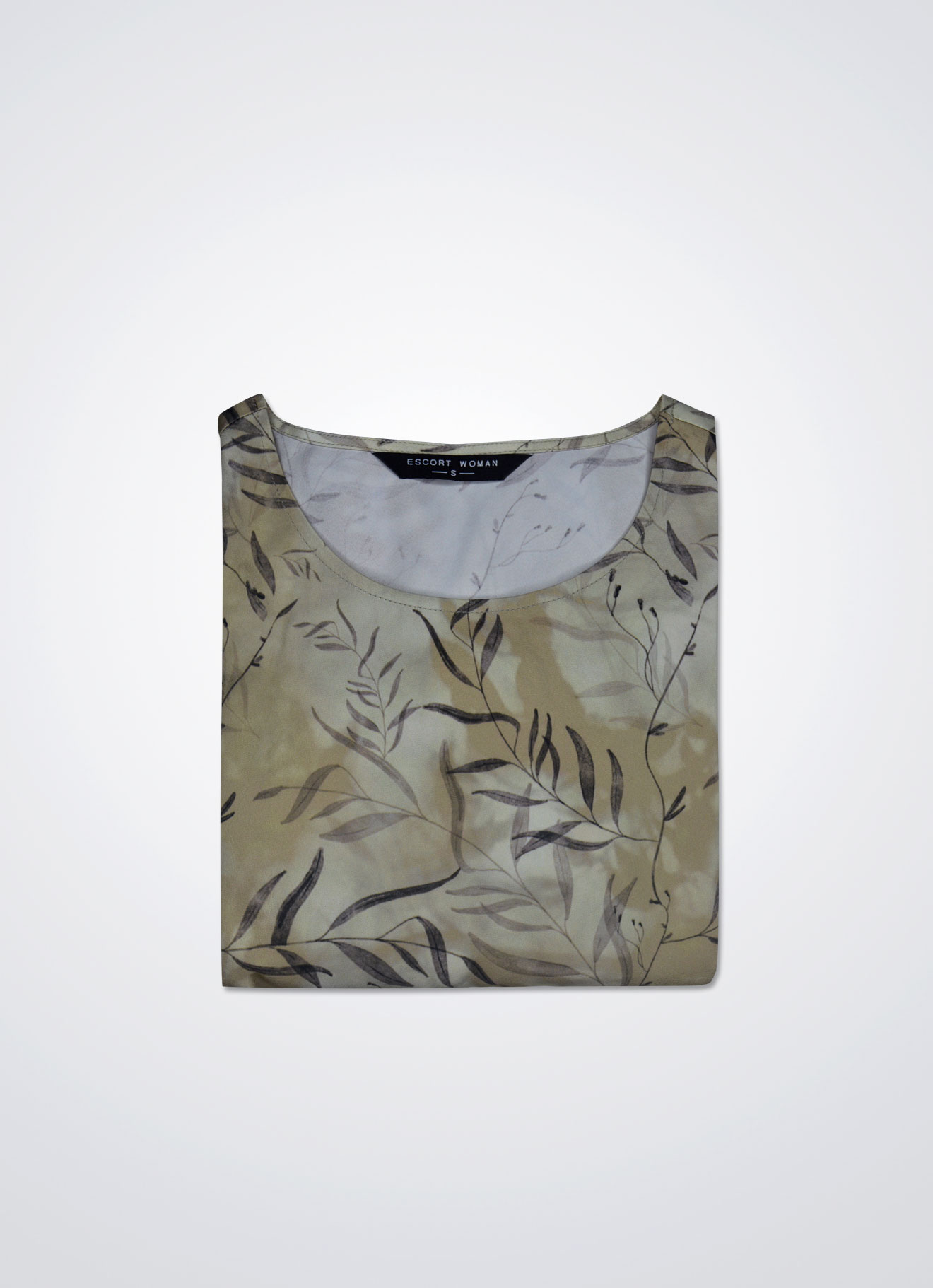 London-Fog by Printed Dress with Belt