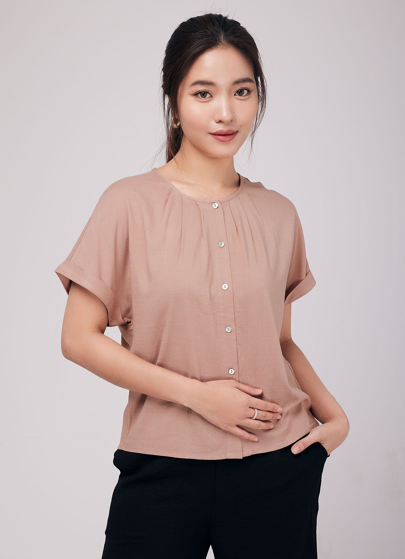 Maple-Sugar by Sleeve Top