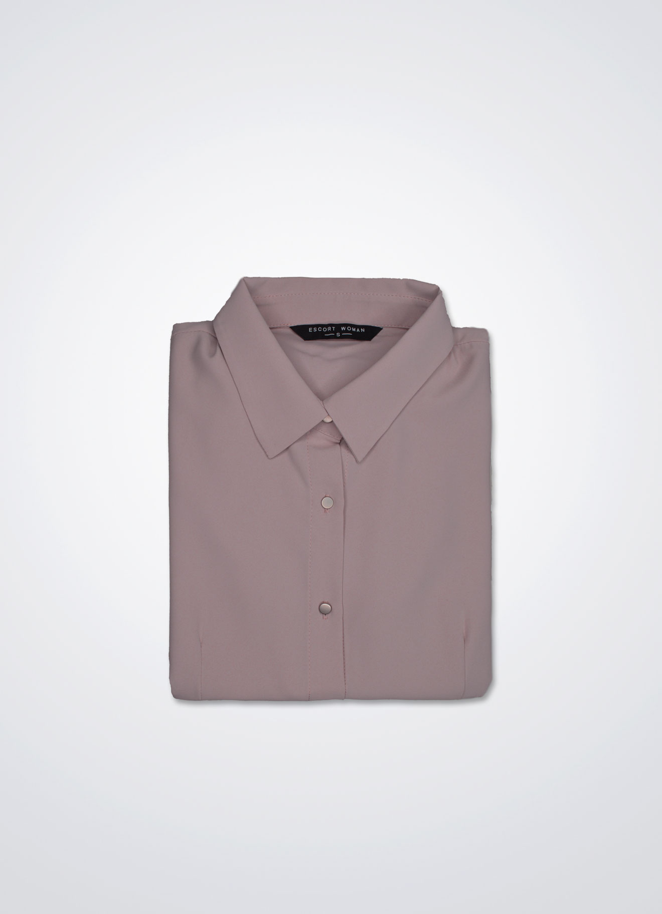 Mauve-Chalk by Shirt Collor Top
