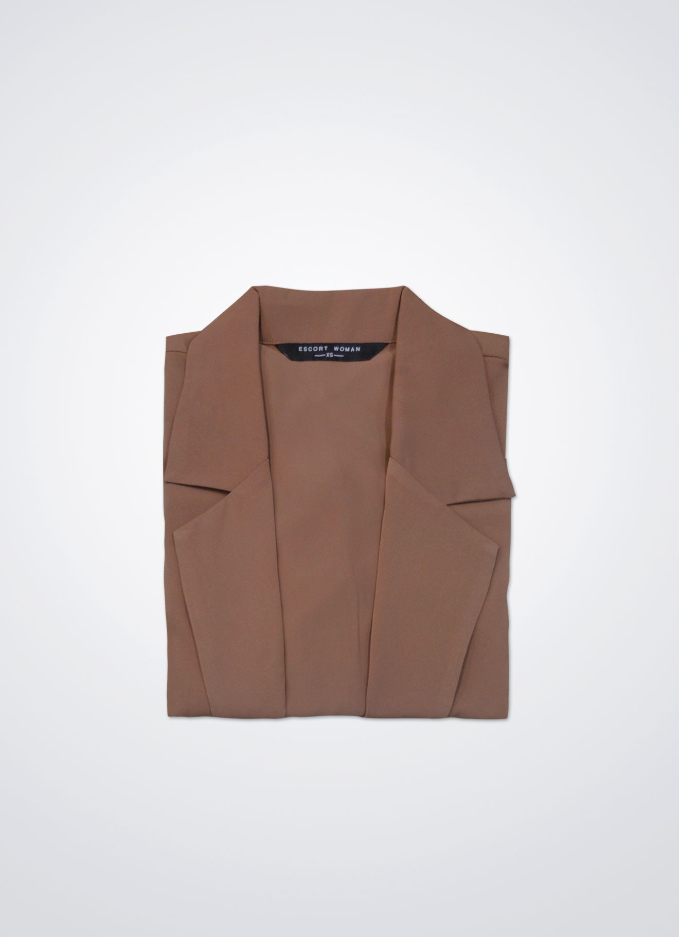 Mocha-Bisque by Long Sleeve Blouse