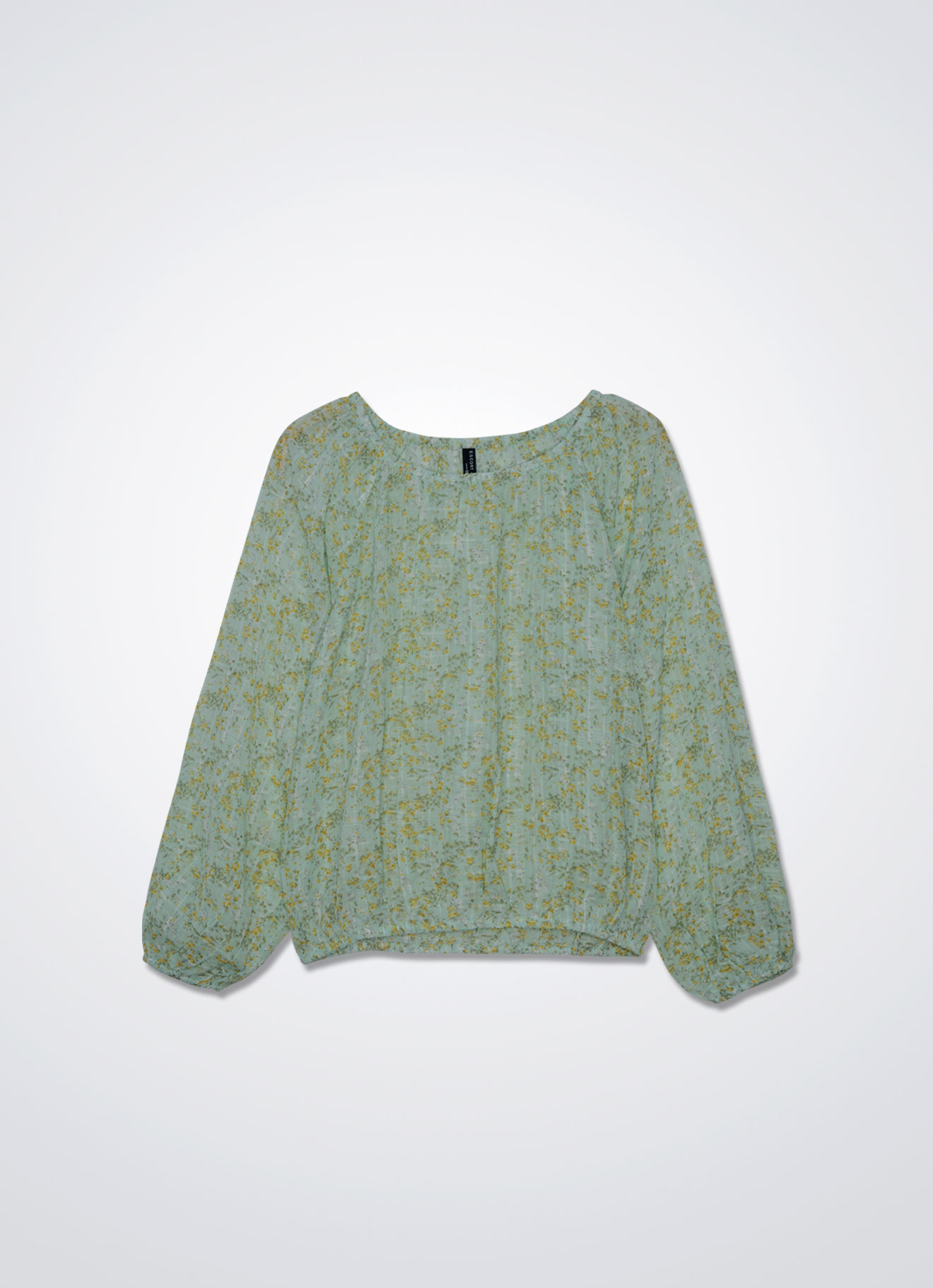 Moonlight-Jade by Long Sleeve Top