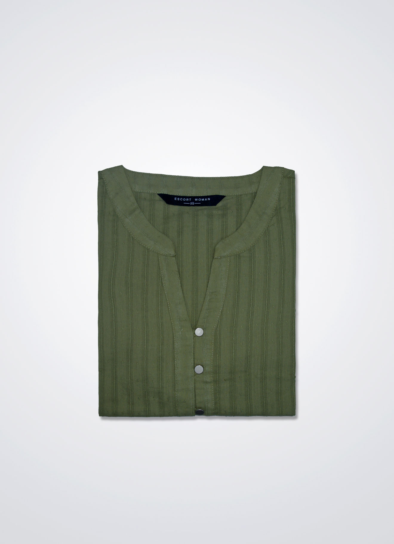 Mosstone by V-Neck Blouse