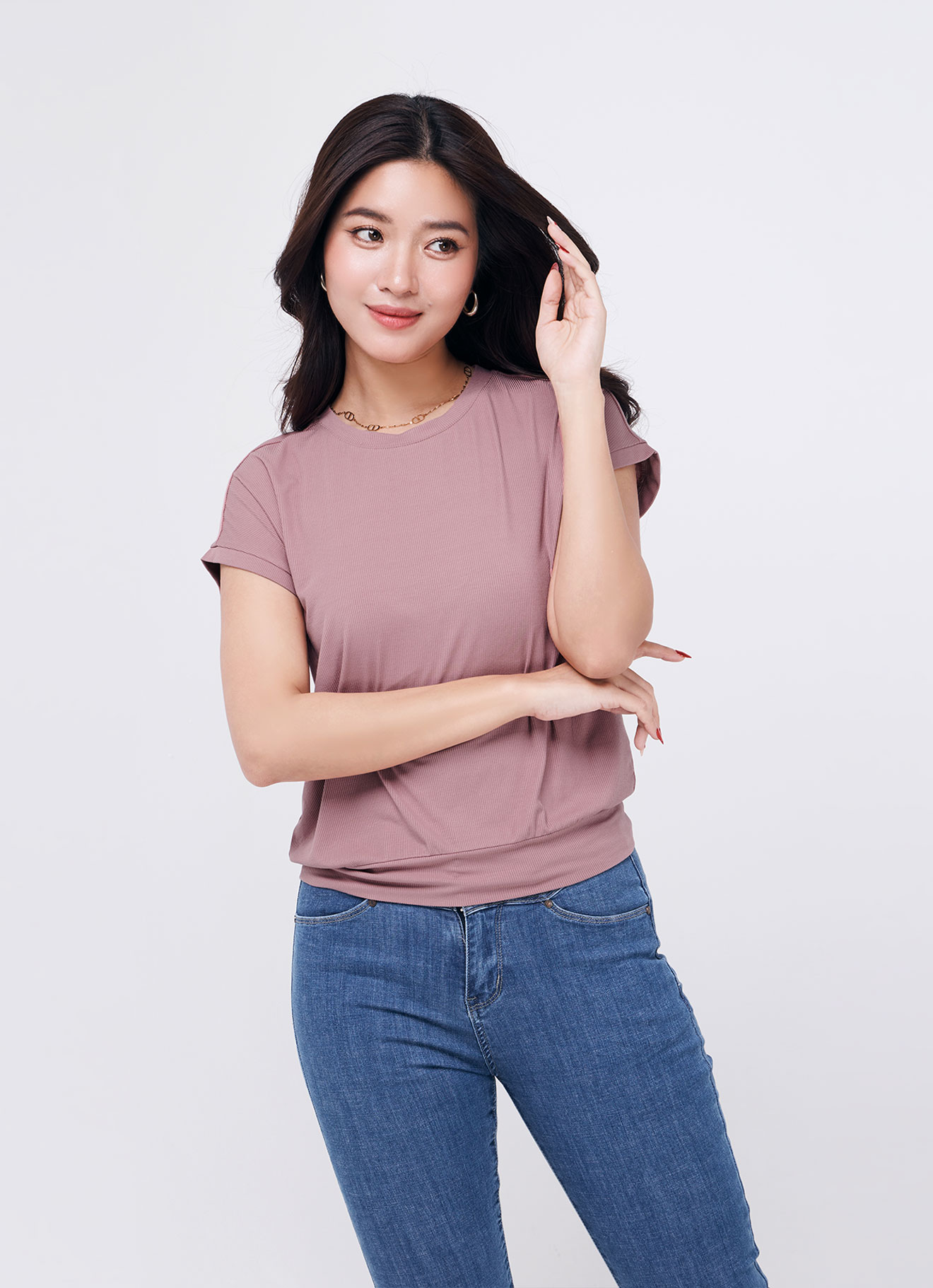 Old-Rose by Sleeve Top